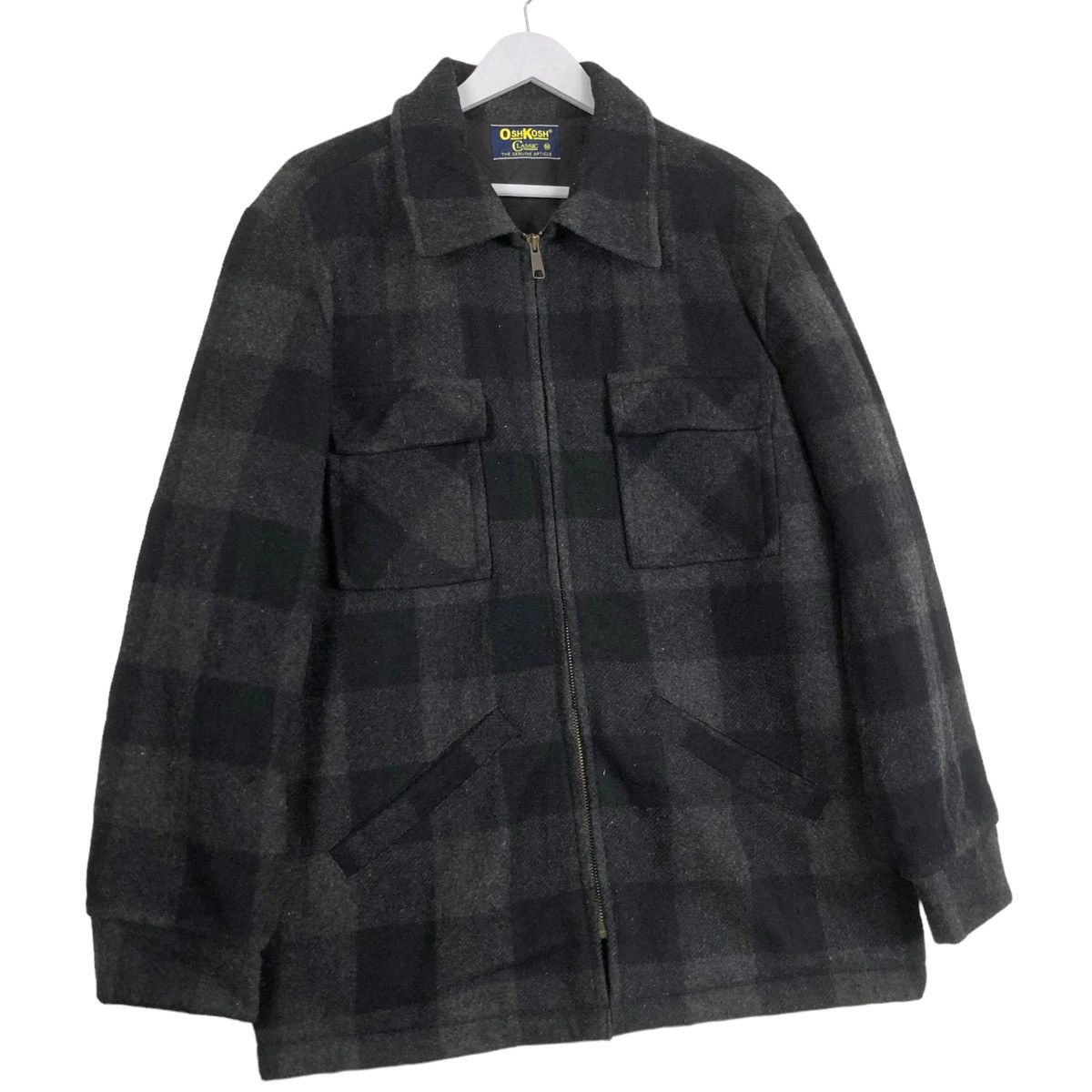 Denime × Japanese Brand × Oshkosh 💥OSHKOSH JAPAN CRUISER WOOL PLAID ZIP JACKET Size US L / EU 52-54 / 3 - 3 Thumbnail