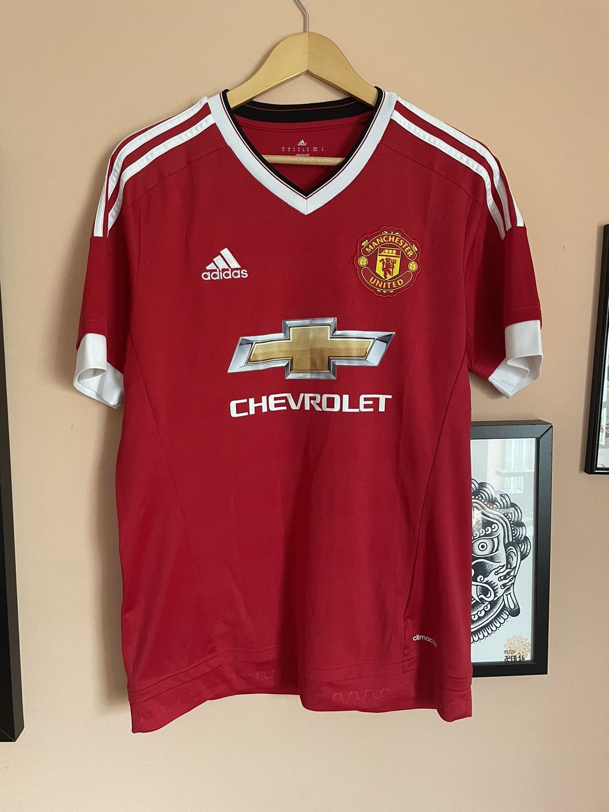 Football Chevrolet T Shirt Adidas Manchester United Adidas