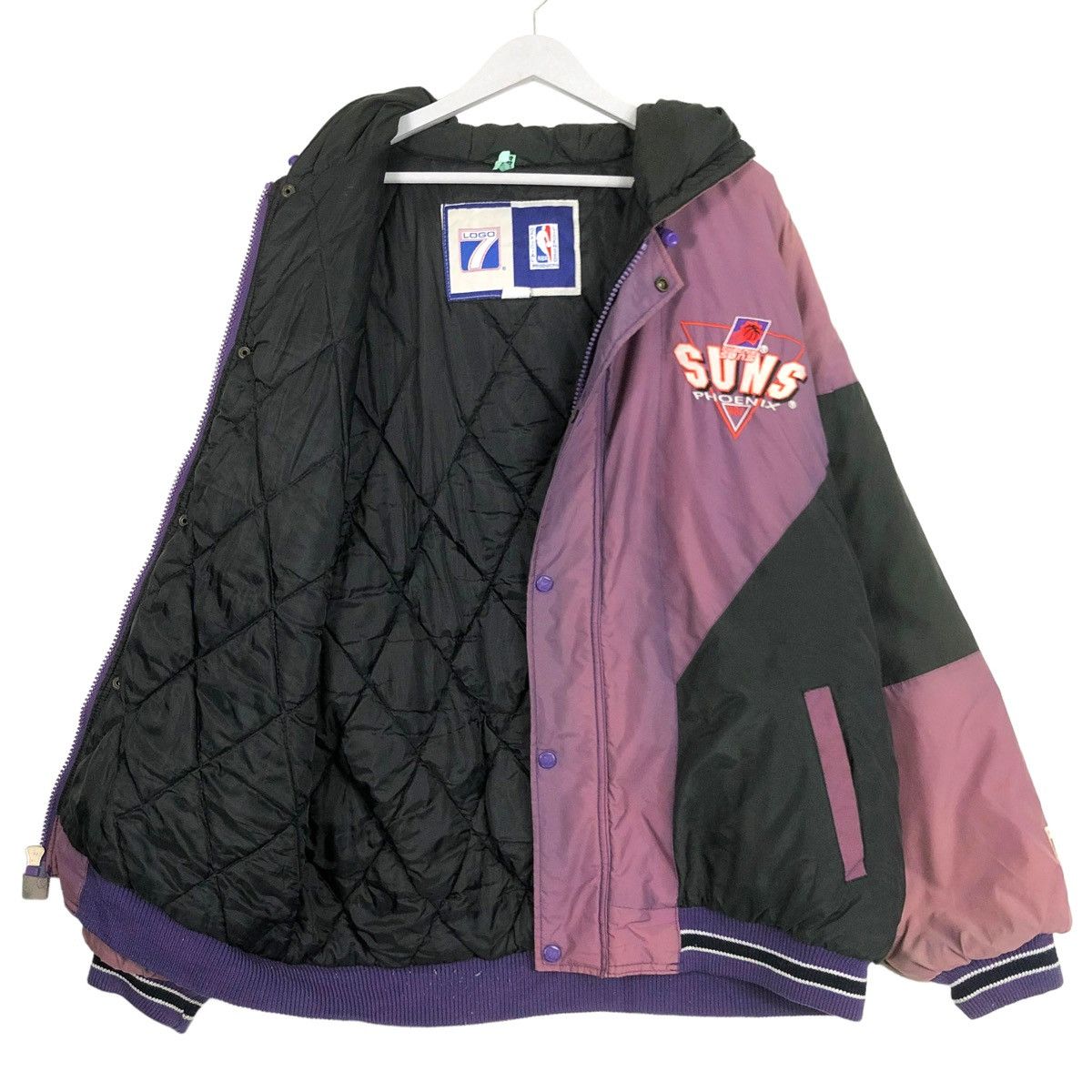 Logo 7 × NBA × Vintage 💥90s PHEONIX SUNS LOGO 7 SUNFADED BOMBER VARSITY Size US XL / EU 56 / 4 - 11 Thumbnail