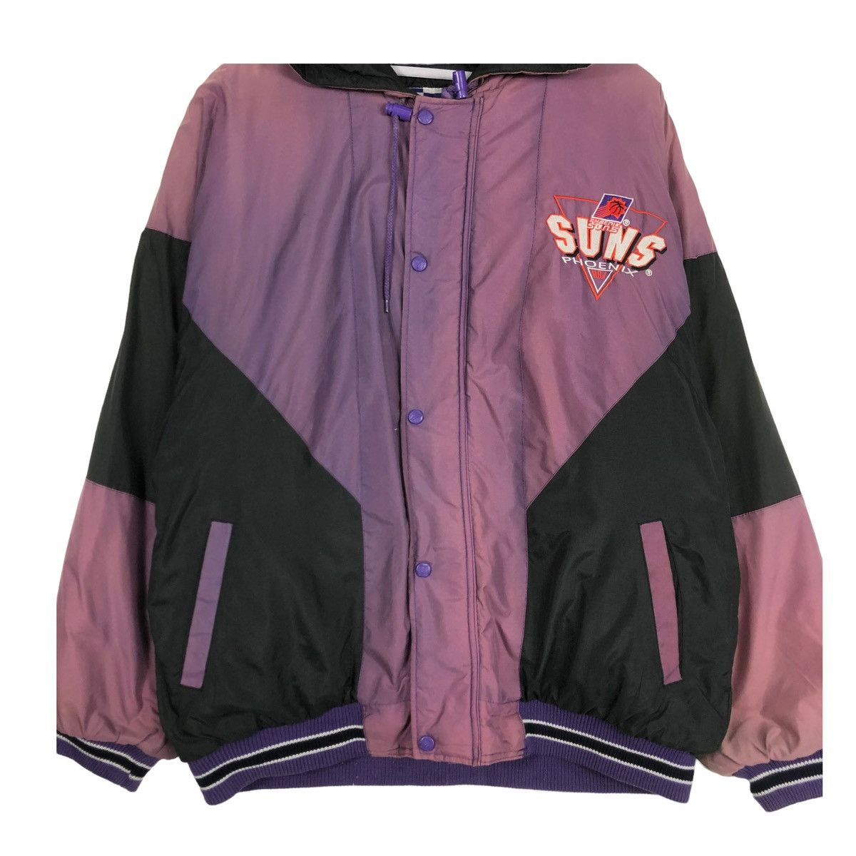 Logo 7 × NBA × Vintage 💥90s PHEONIX SUNS LOGO 7 SUNFADED BOMBER VARSITY Size US XL / EU 56 / 4 - 6 Thumbnail
