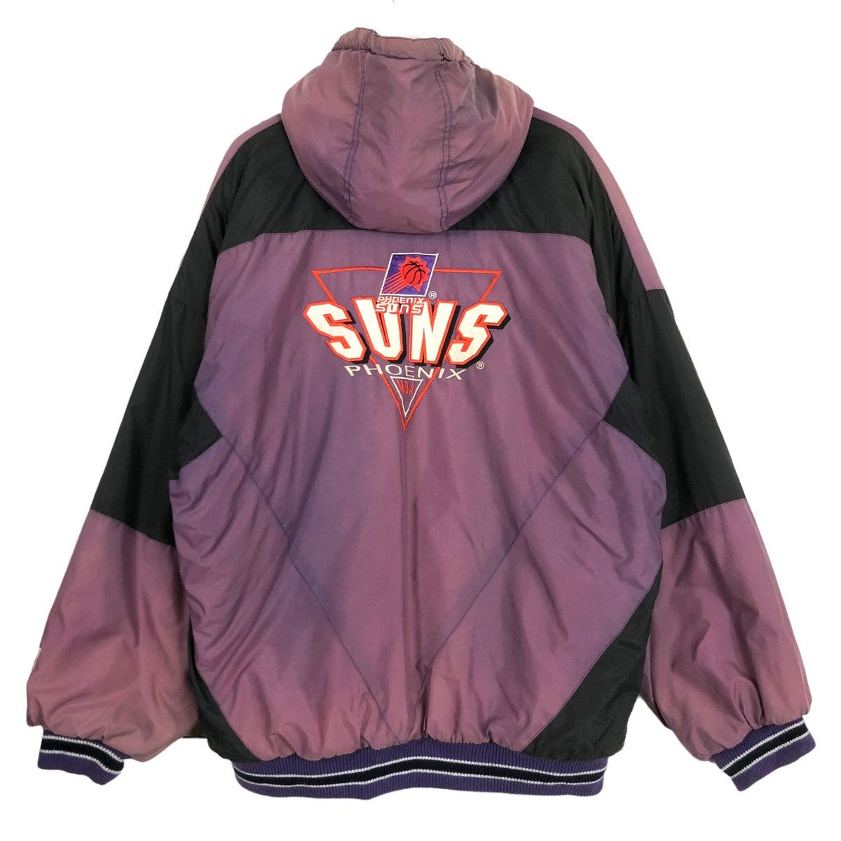Logo 7 × NBA × Vintage 💥90s PHEONIX SUNS LOGO 7 SUNFADED BOMBER VARSITY Size US XL / EU 56 / 4 - 1 Thumbnail