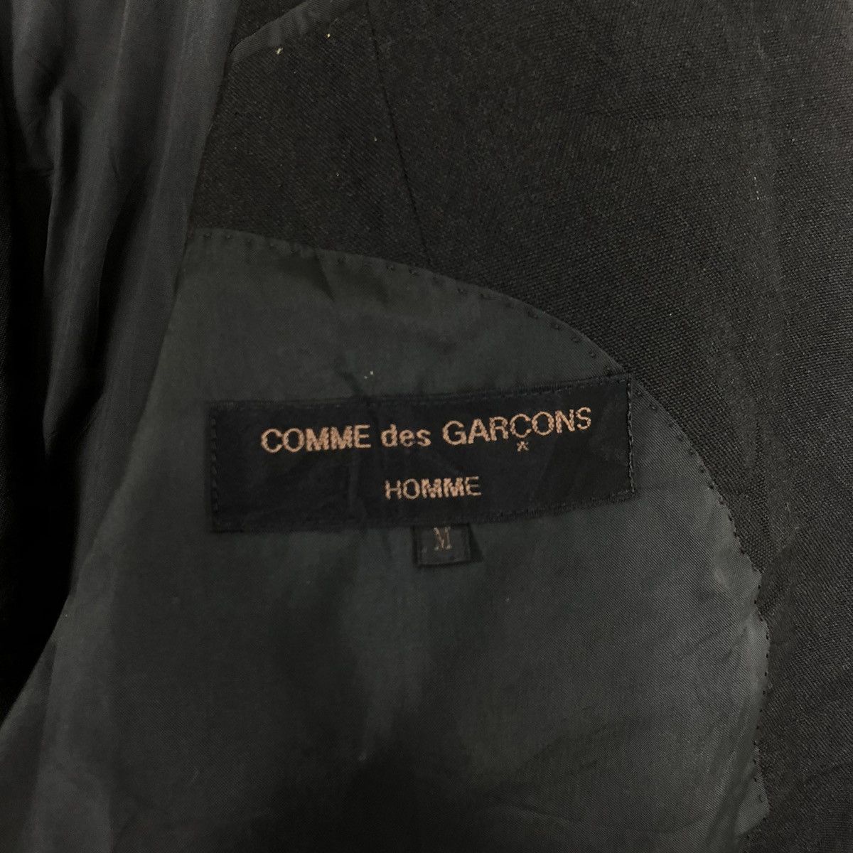Comme des Garcons × Comme des Garcons Homme × Comme des Garcons Homme Plus 💥AD1988 COMME DES GARÇONS BUTTON JACKET COAT Size US L / EU 52-54 / 3 - 12 Thumbnail