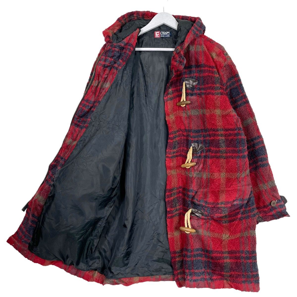 Ralph Lauren × Vintage 💥RALPH LAUREN FLEECE TOGGLE HOODIE PARKA Size US M / EU 48-50 / 2 - 7 Thumbnail