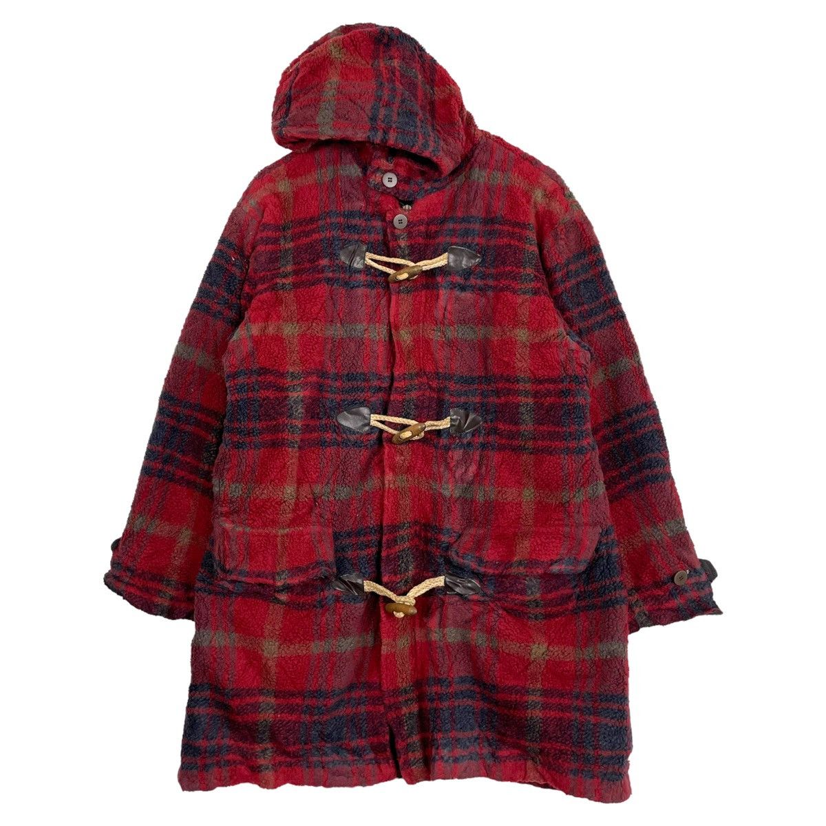 Ralph Lauren × Vintage 💥RALPH LAUREN FLEECE TOGGLE HOODIE PARKA Size US M / EU 48-50 / 2 - 1 Thumbnail