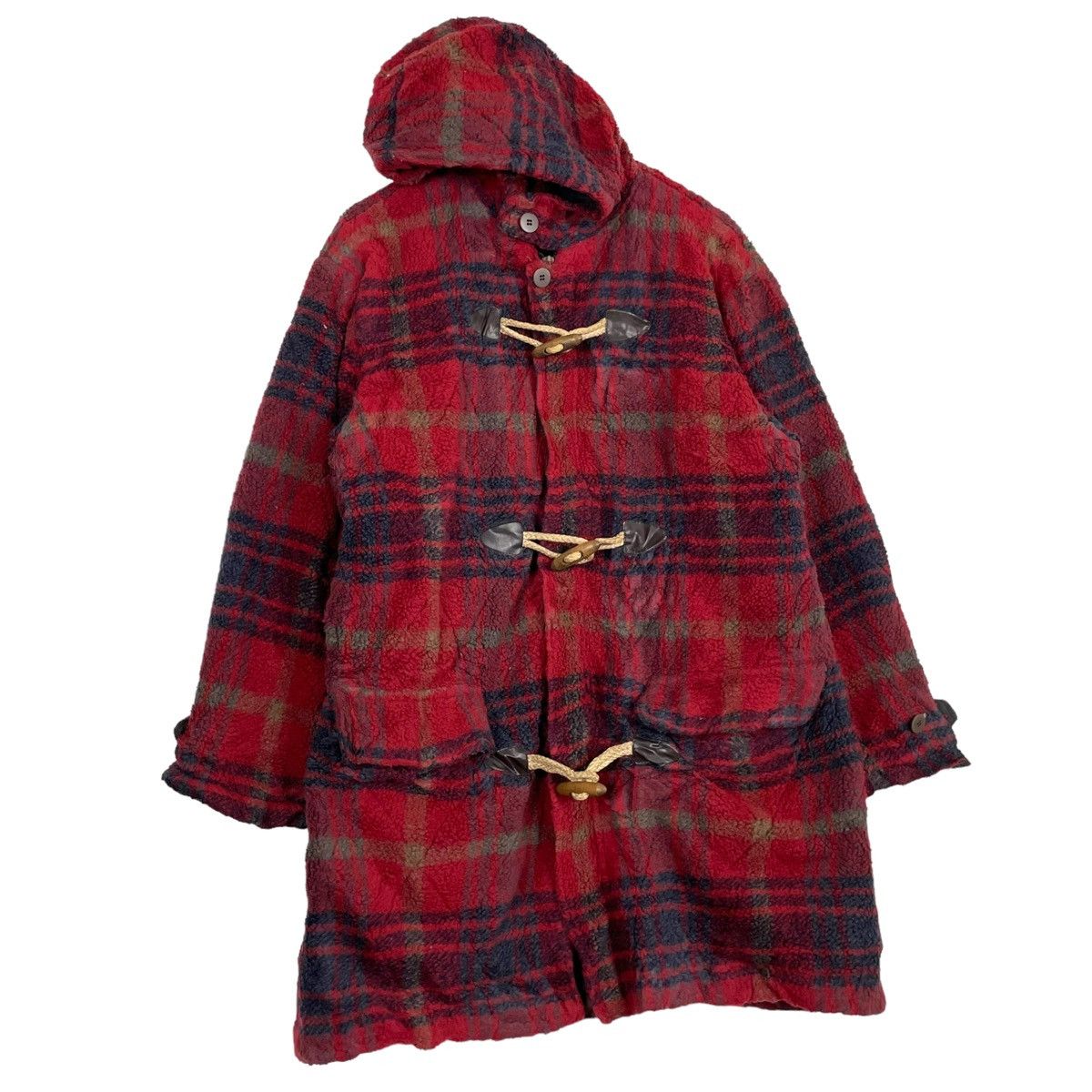 Ralph Lauren × Vintage 💥RALPH LAUREN FLEECE TOGGLE HOODIE PARKA Size US M / EU 48-50 / 2 - 3 Thumbnail