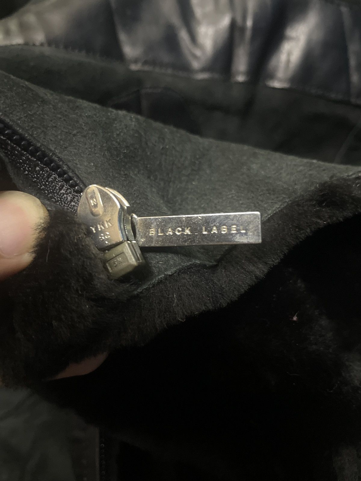 Black Label × Burberry × Leather 💥BURBERRY BLACK LABEL SHEARLING LEATHER JACKET Size US L / EU 52-54 / 3 - 10 Thumbnail