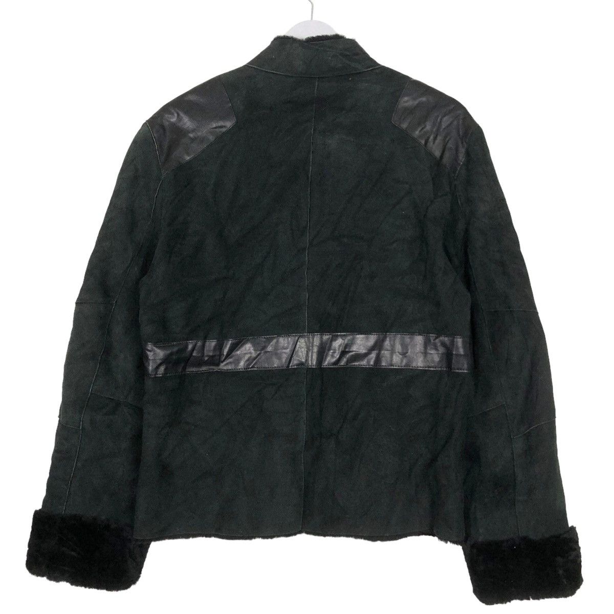 Black Label × Burberry × Leather 💥BURBERRY BLACK LABEL SHEARLING LEATHER JACKET Size US L / EU 52-54 / 3 - 8 Thumbnail