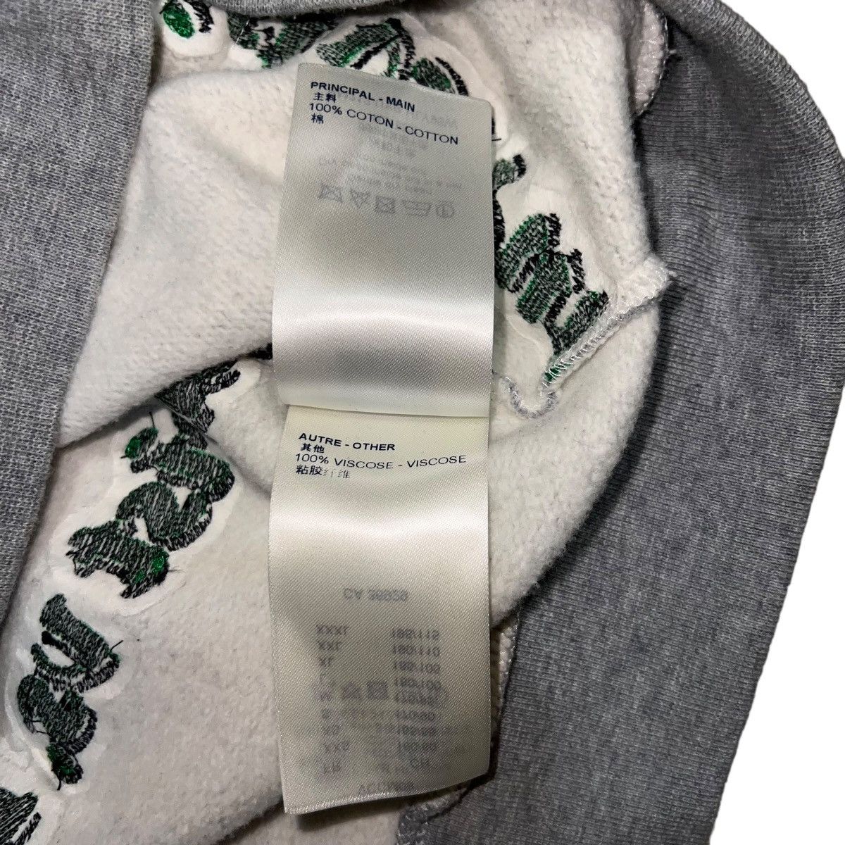 Louis Vuitton × Virgil Abloh Louis Vuitton 21AW Grey Tourist Vs Purist Tuffetage Hoodie Size US L / EU 52-54 / 3 - 7 Thumbnail