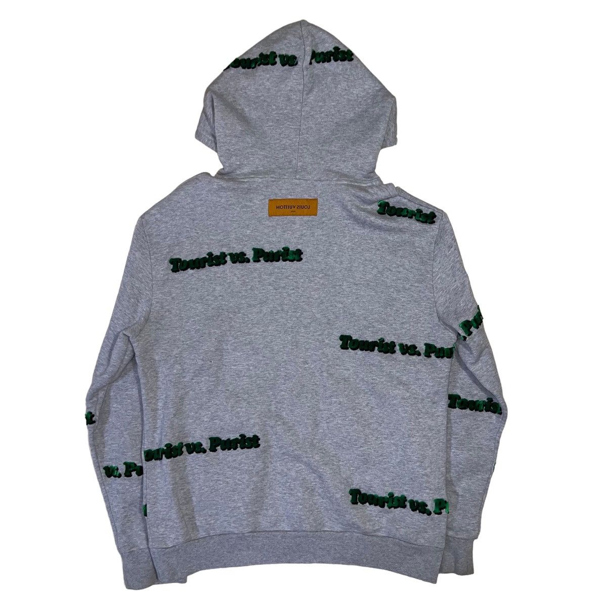 Louis Vuitton × Virgil Abloh Louis Vuitton 21AW Grey Tourist Vs Purist Tuffetage Hoodie Size US L / EU 52-54 / 3 - 5 Thumbnail
