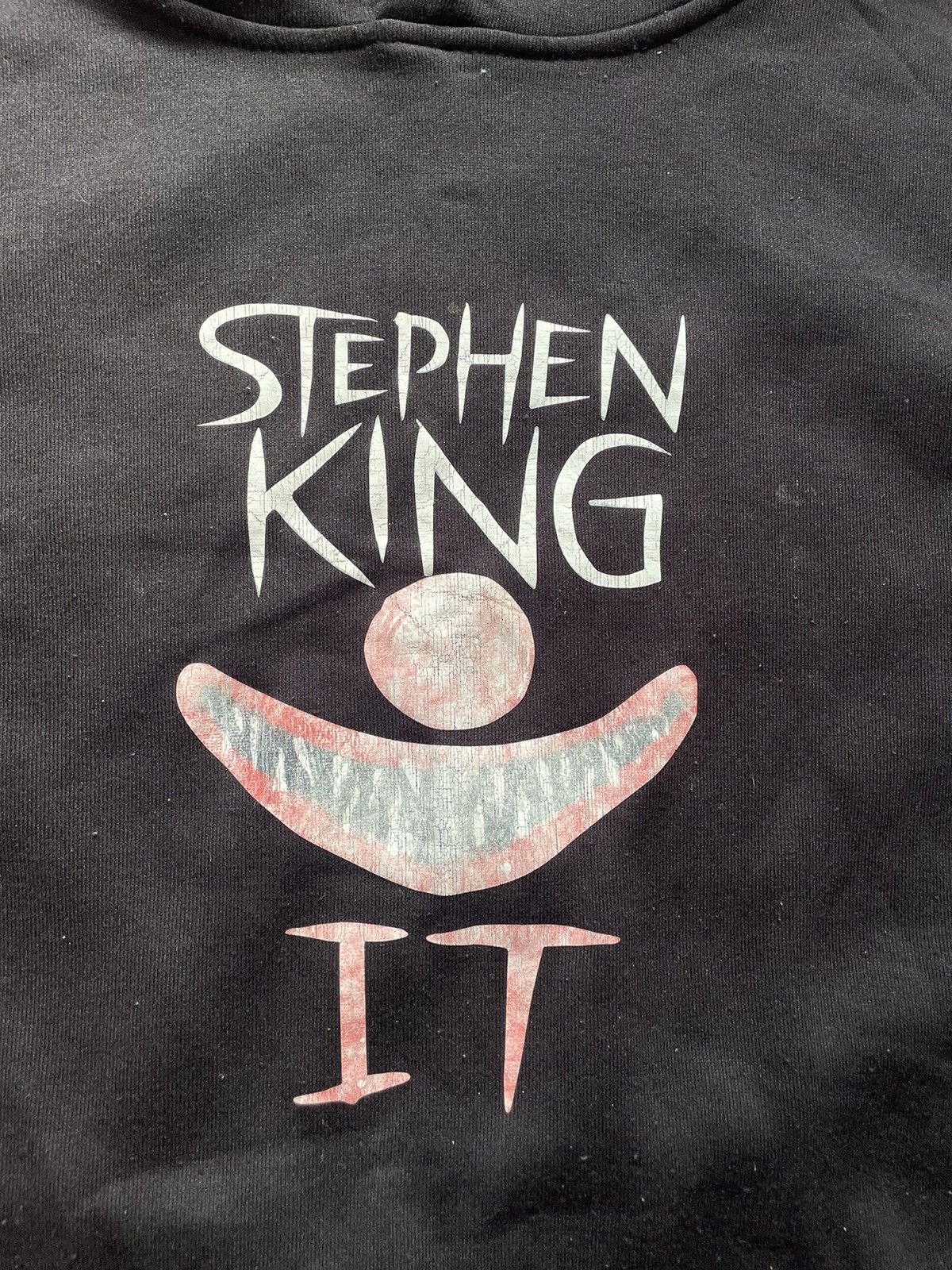 Japanese Brand Stephen King IT Hoodie Black Sweatshirt Size US XL / EU 56 / 4 - 2 Thumbnail