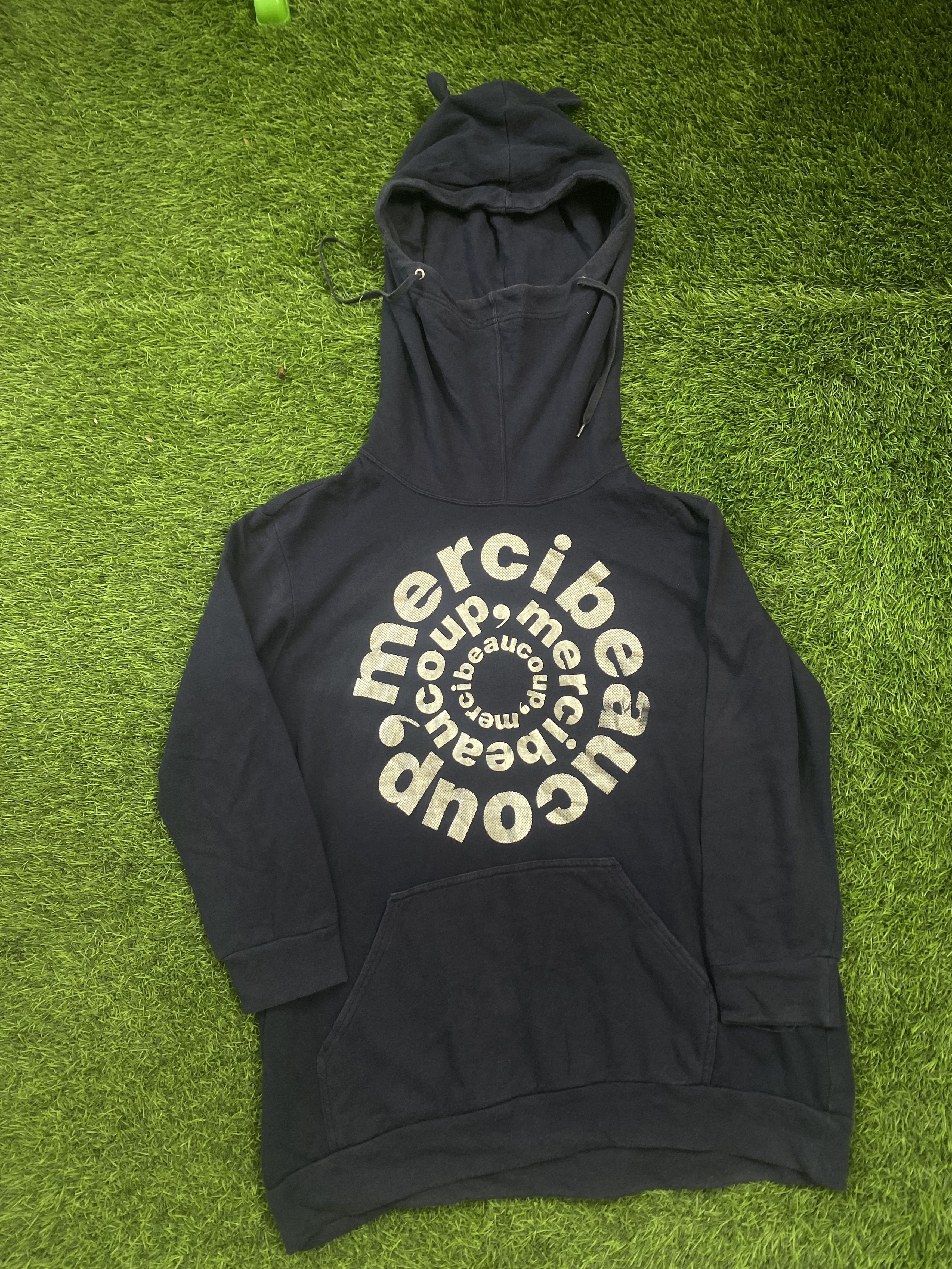 image of Issey Miyake Mercibeaucoup Cat Ear Hoodie in Black, Men's (Size Small)