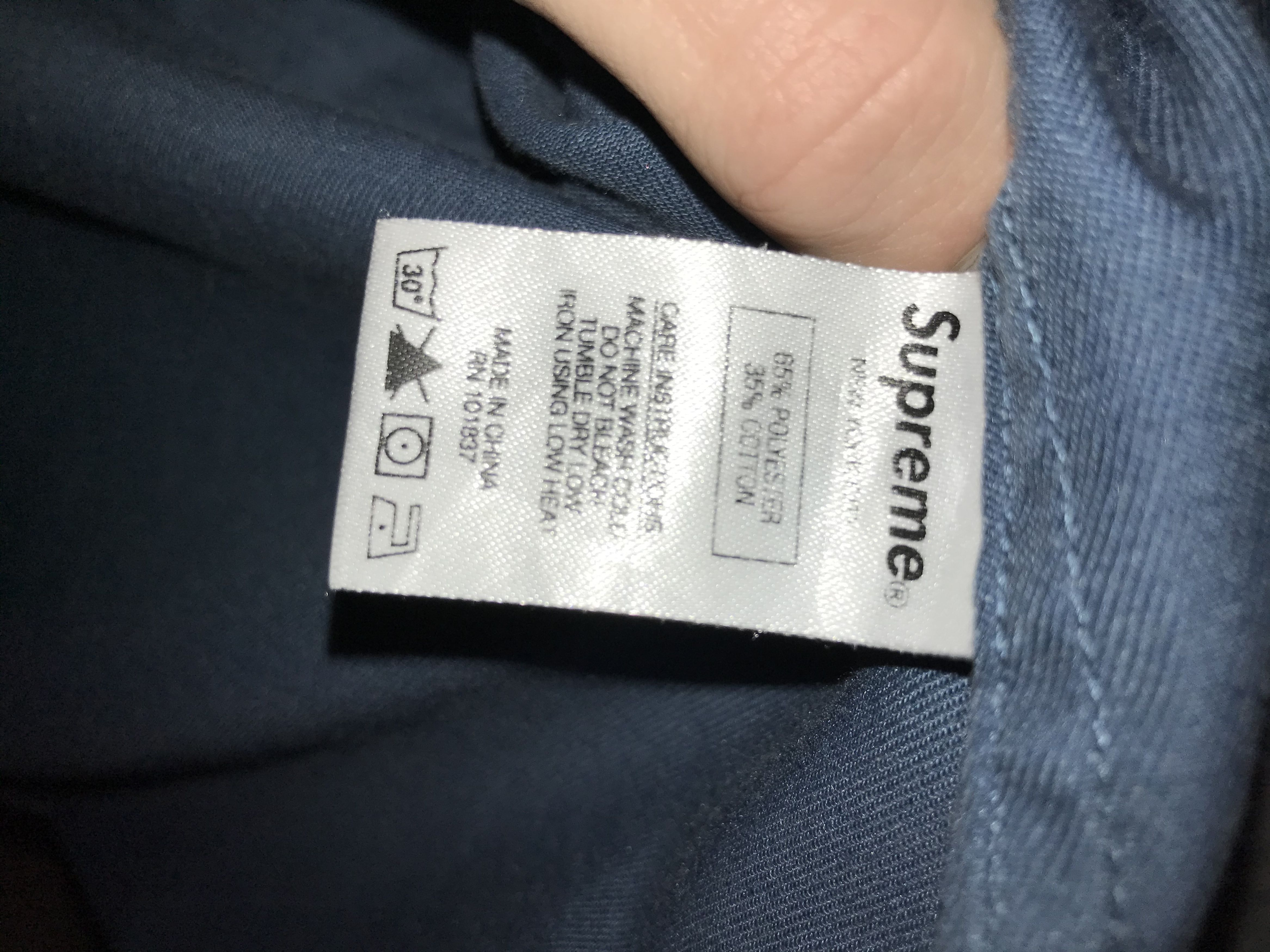Supreme Supreme x Mike Kelley Ahhh Youth! Navy Work Shirt Size US M / EU 48-50 / 2 - 6 Thumbnail