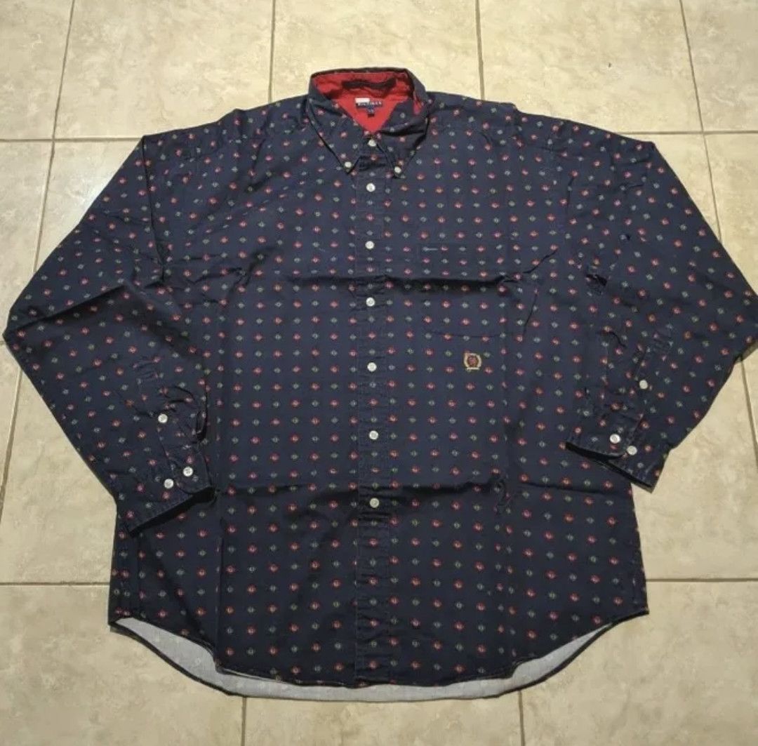 Tommy Hilfiger Vintage Tommy Hilfiger Button Shirt Size US L / EU 52-54 / 3 - 1 Thumbnail