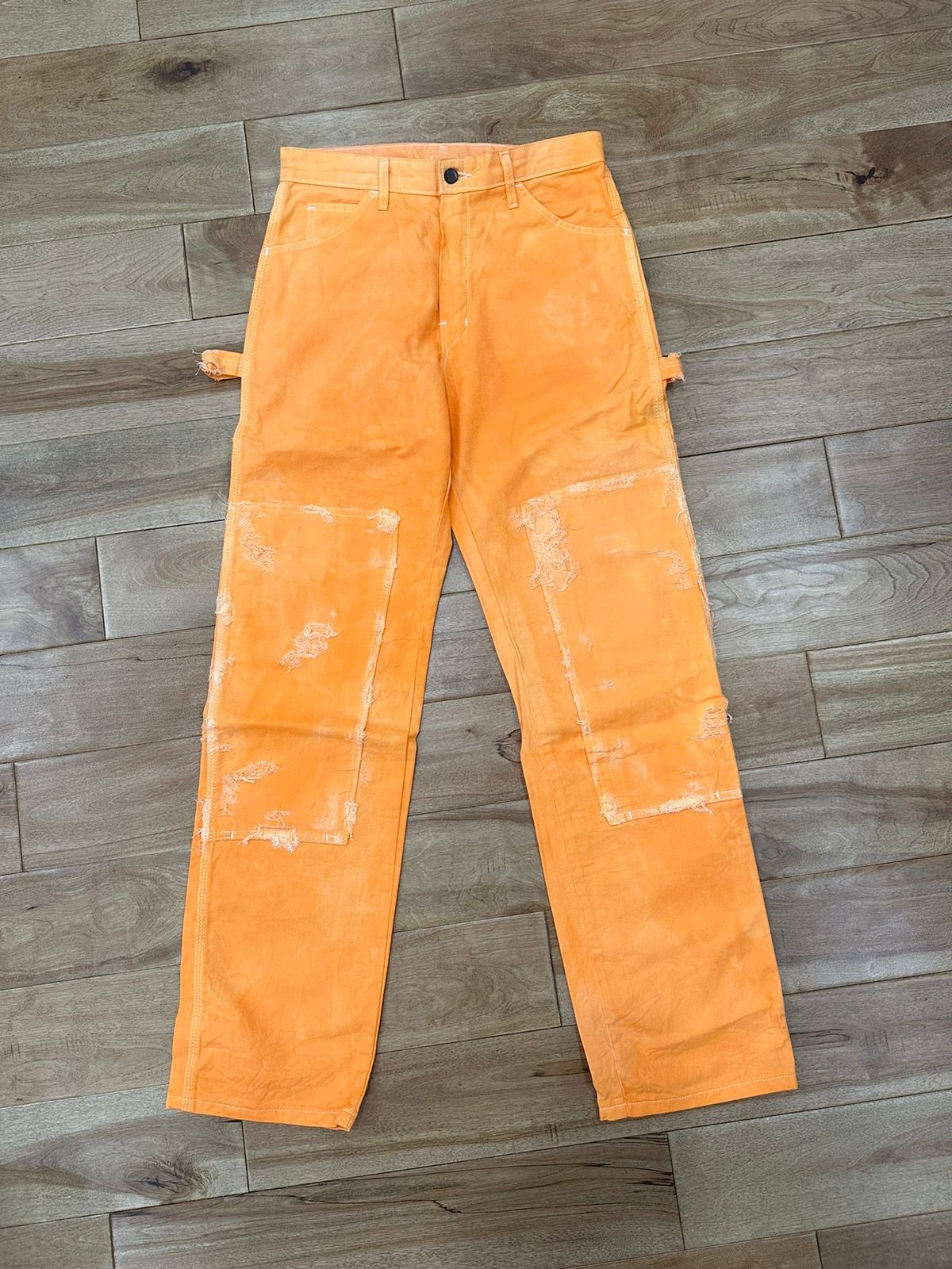 Custom Hand dyed and distressed Dickies Double Knee Pants Size US 30 / EU 46 - 1 Preview