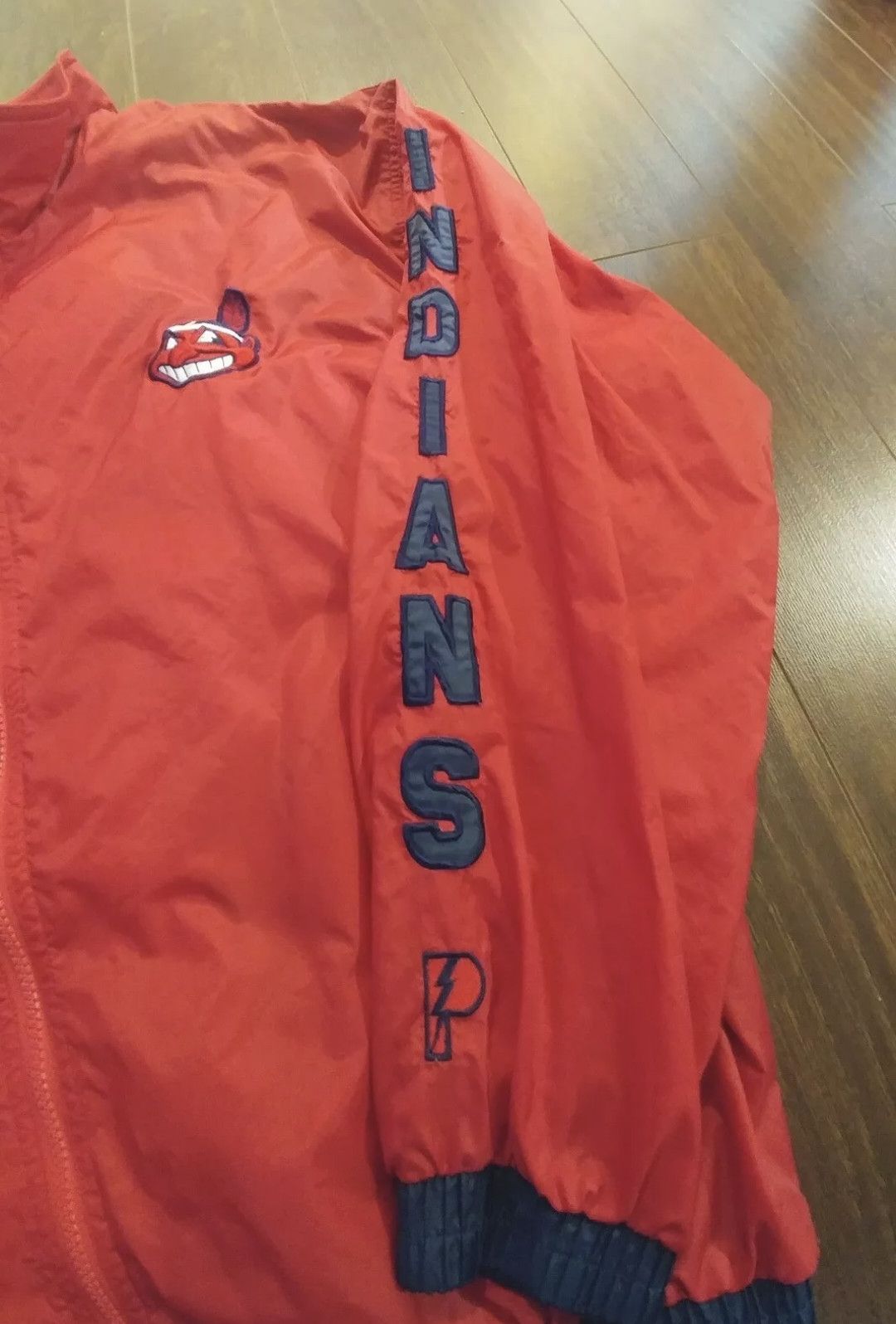 MLB Vintage Pro Player Indians jacket Embroidered Logos Size US L / EU 52-54 / 3 - 2 Thumbnail