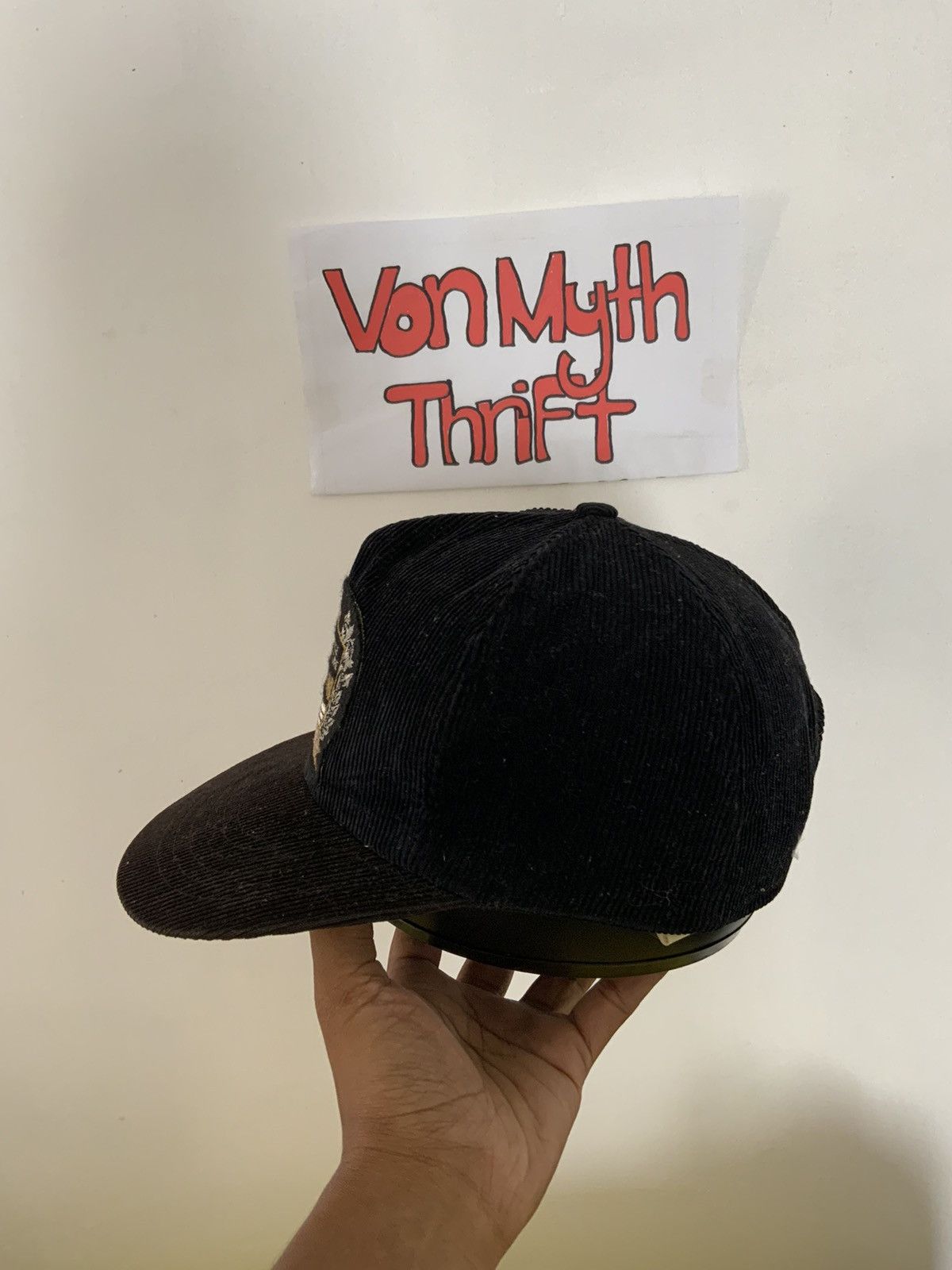 Vintage Vintage Rs. Koizumi Spellout Corduroi Hat Size ONE SIZE - 2 Thumbnail