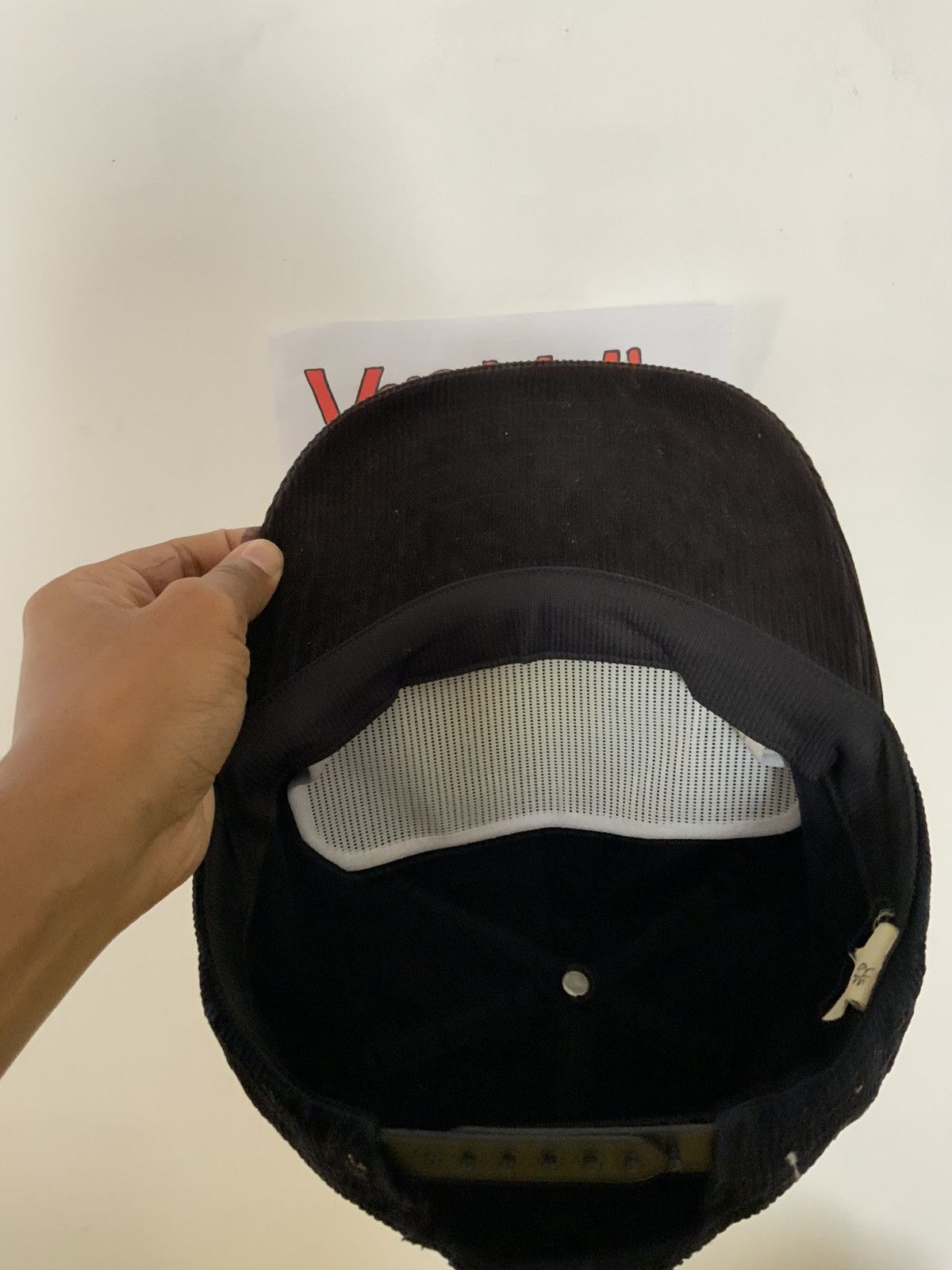 Vintage Vintage Rs. Koizumi Spellout Corduroi Hat Size ONE SIZE - 8 Thumbnail