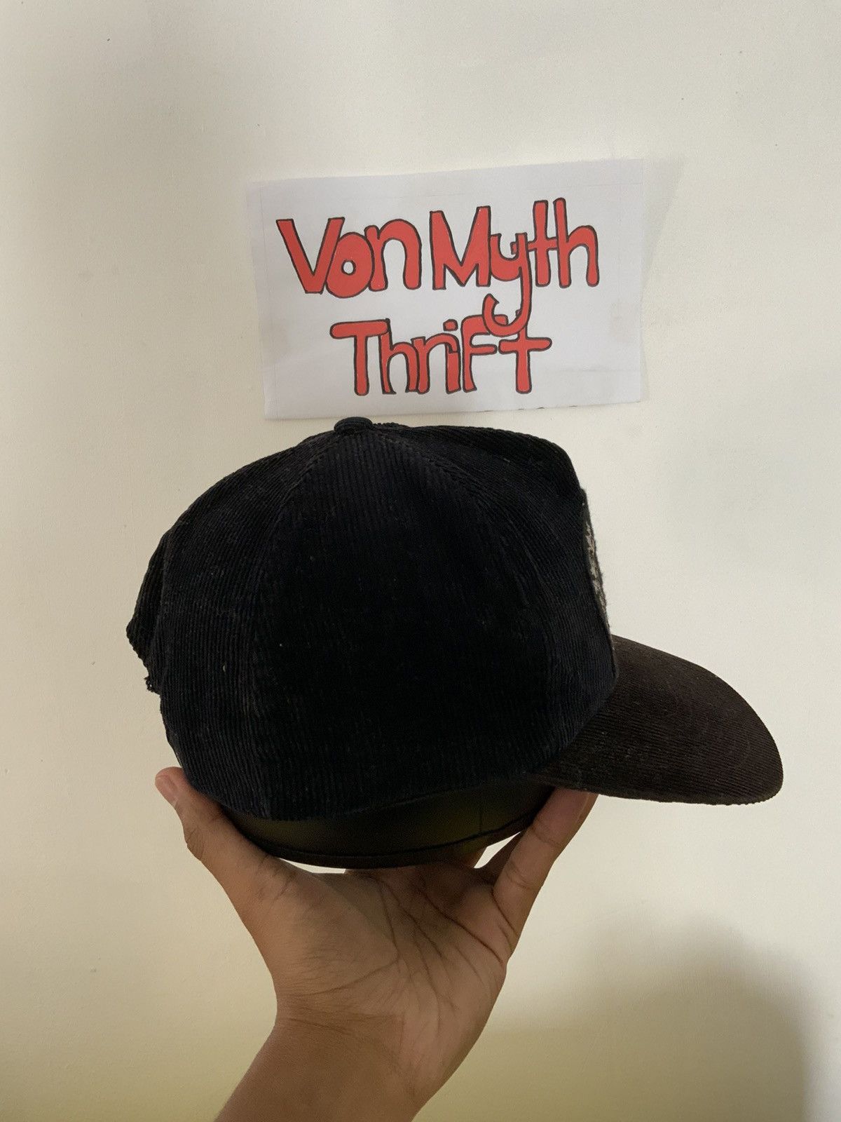Vintage Vintage Rs. Koizumi Spellout Corduroi Hat Size ONE SIZE - 4 Thumbnail