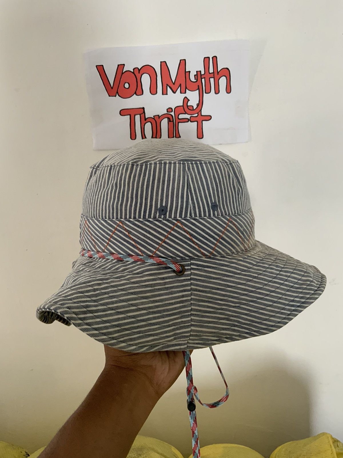 Japanese Brand Vintage Titicaca Fade Hickory Native Bucket Hat Size ONE SIZE - 4 Thumbnail
