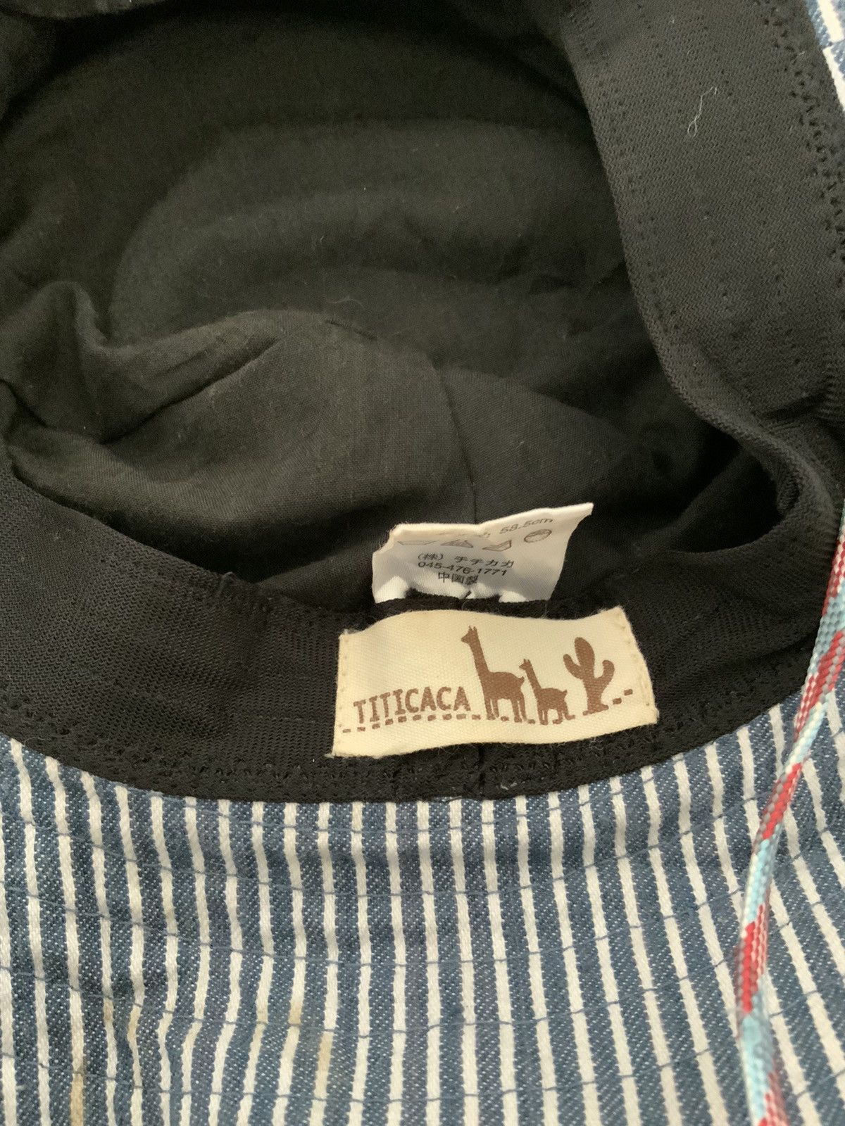 Japanese Brand Vintage Titicaca Fade Hickory Native Bucket Hat Size ONE SIZE - 12 Thumbnail