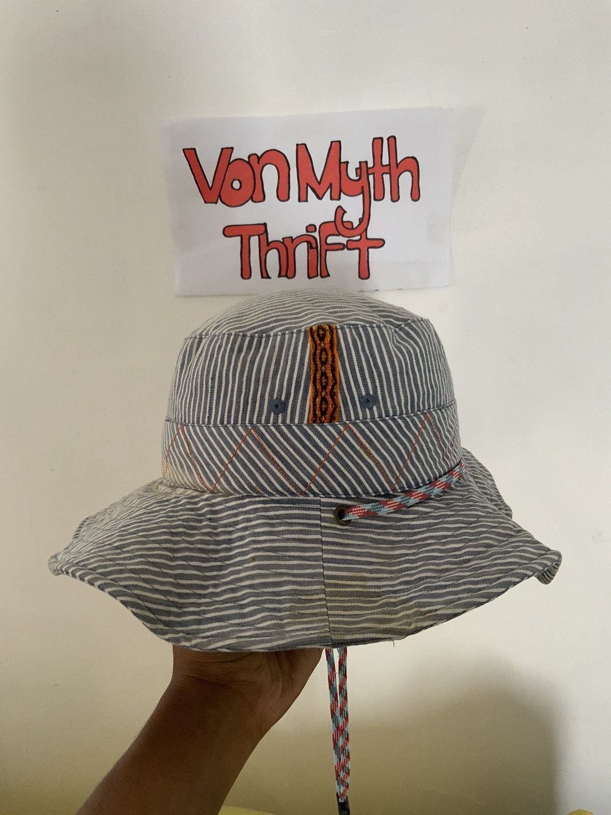 Japanese Brand Vintage Titicaca Fade Hickory Native Bucket Hat Size ONE SIZE - 2 Thumbnail