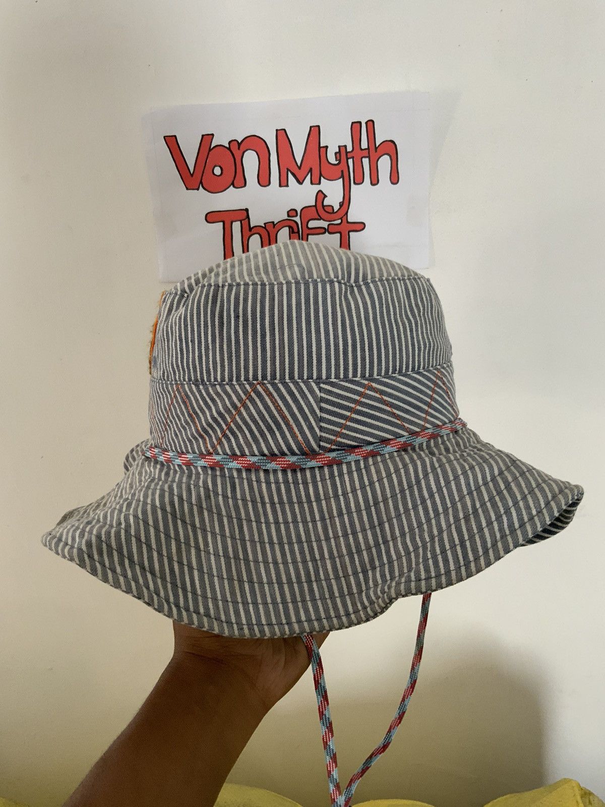 Japanese Brand Vintage Titicaca Fade Hickory Native Bucket Hat Size ONE SIZE - 3 Thumbnail