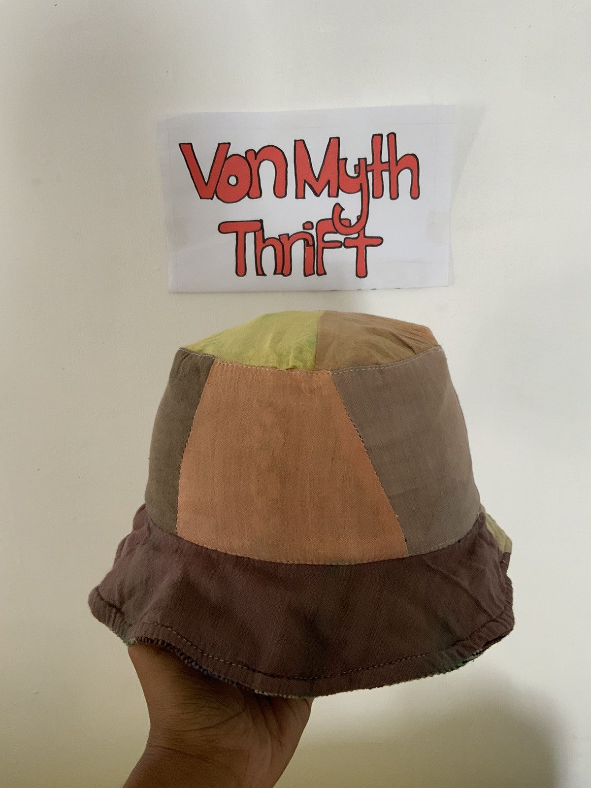 Retrofit Vintage Navajo Patchwork Bucket Hat Size ONE SIZE - 8 Thumbnail