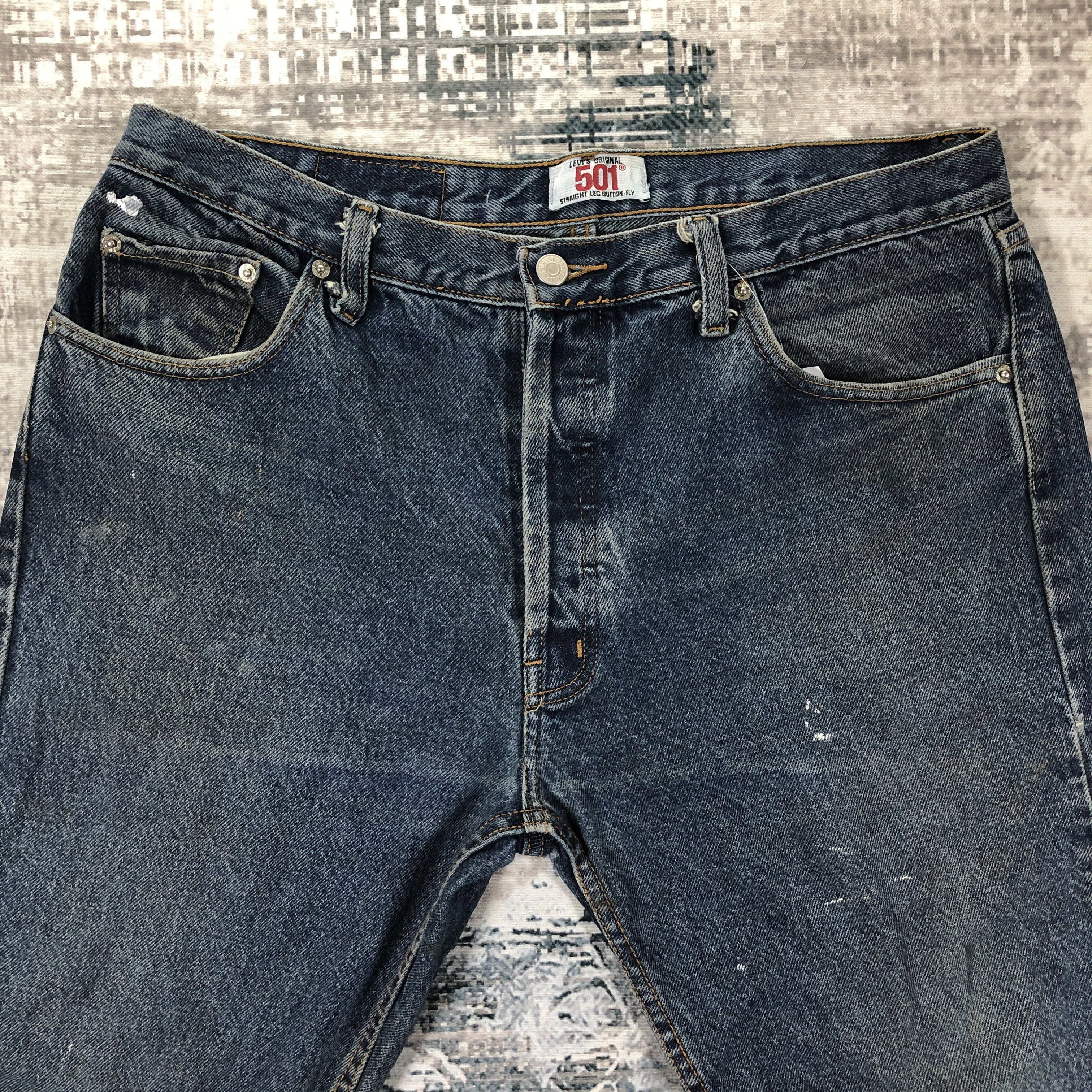 Levi's Levi's Jeans 501 Dark Wash Size US 36 / EU 52 - 3 Thumbnail