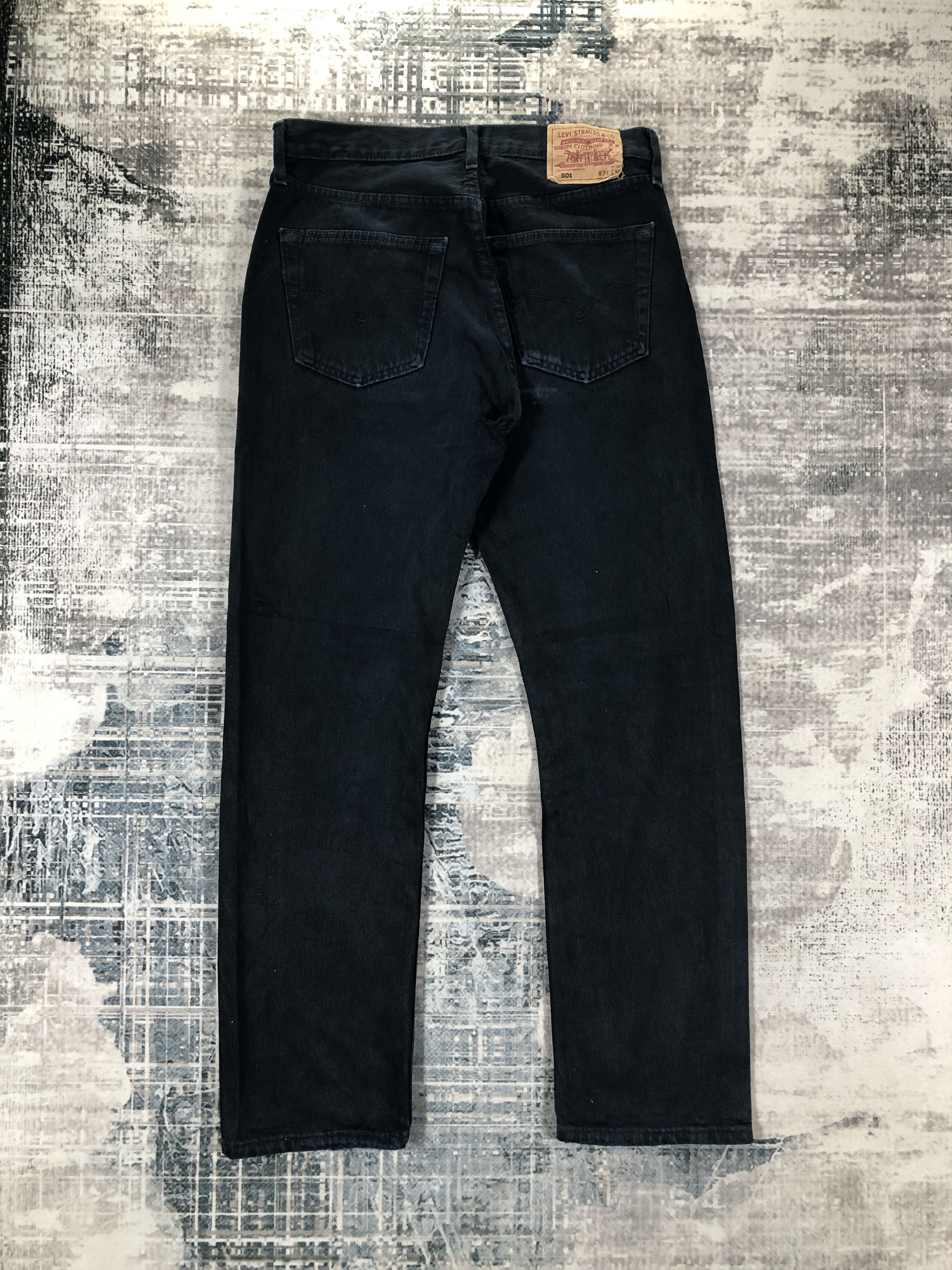 Levi's × Vintage Vintage Levis 501 Jeans Black Denim Size US 30 / EU 46 - 2 Thumbnail