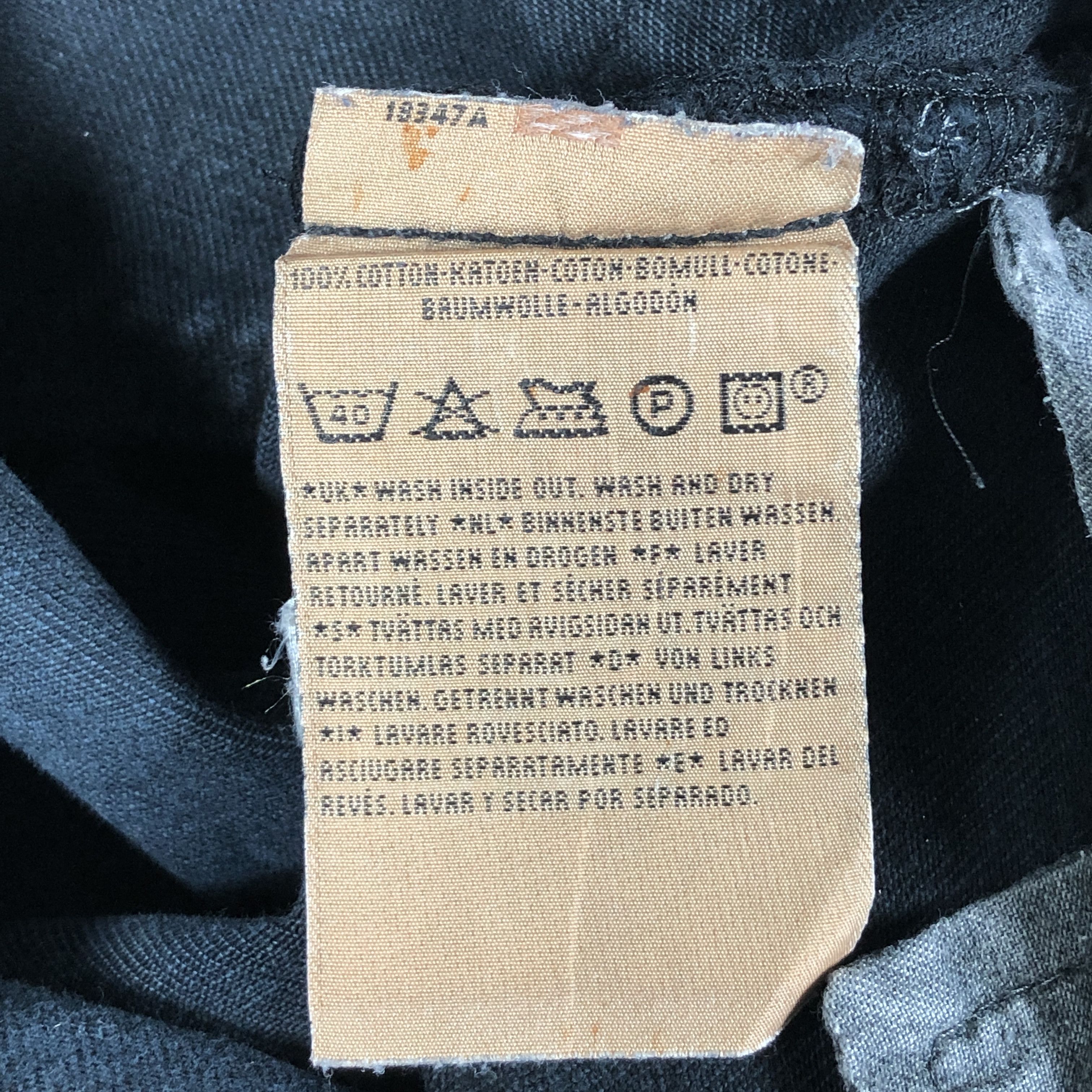 Levi's × Vintage Vintage Levis 501 Jeans Black Denim Size US 30 / EU 46 - 11 Thumbnail