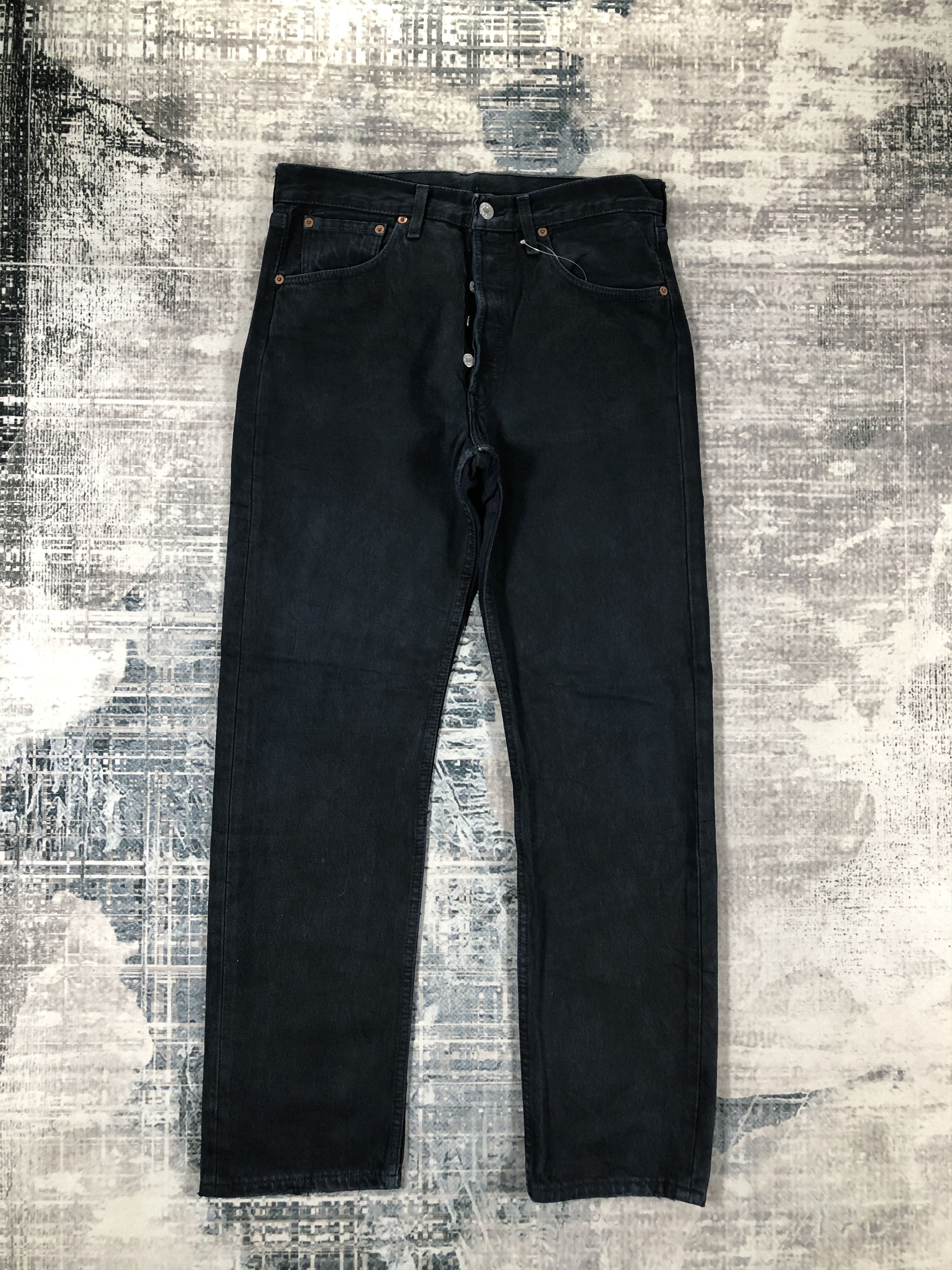 Levi's × Vintage Vintage Levis 501 Jeans Black Denim Size US 30 / EU 46 - 1 Thumbnail