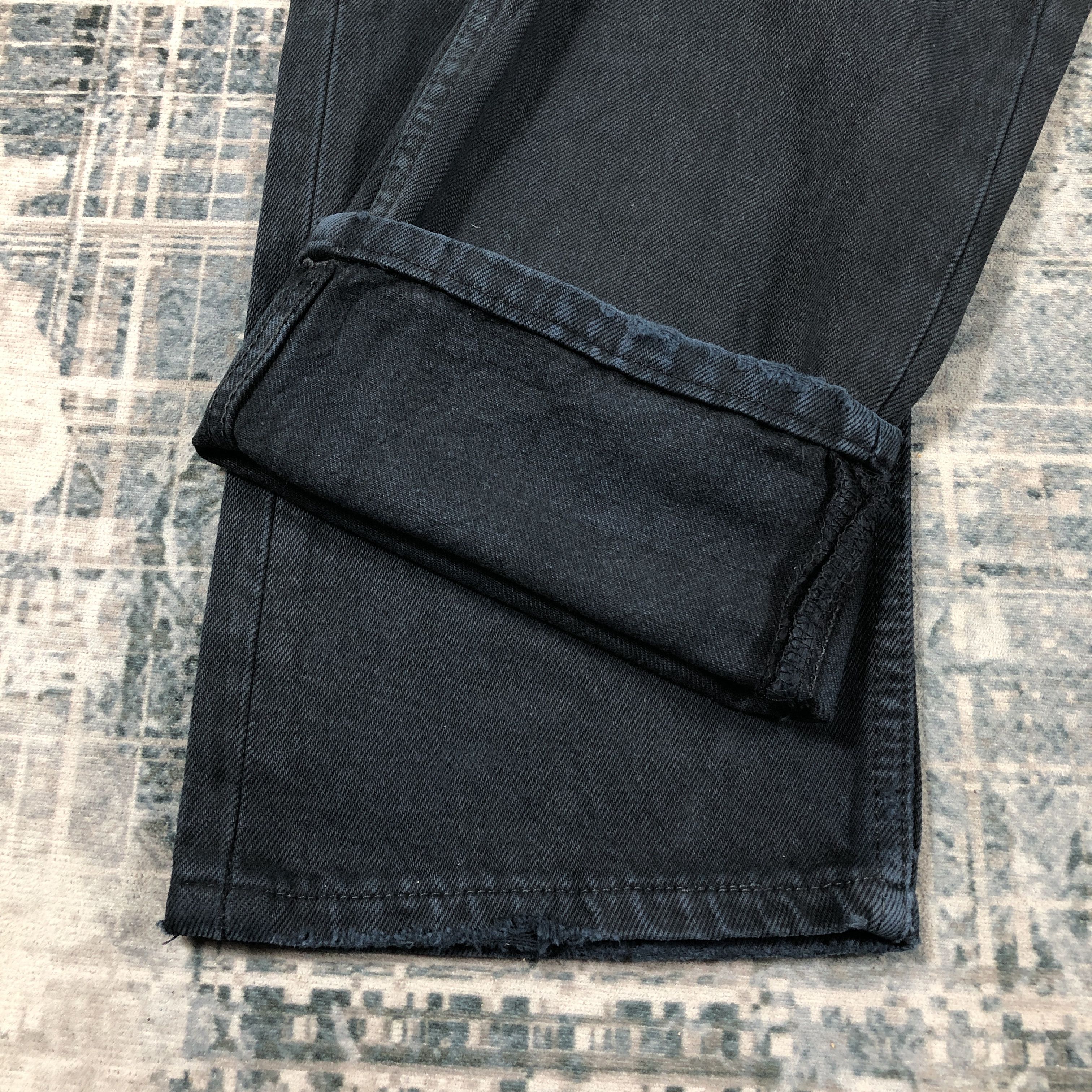 Levi's × Vintage Vintage Levis 501 Jeans Black Denim Size US 30 / EU 46 - 7 Thumbnail