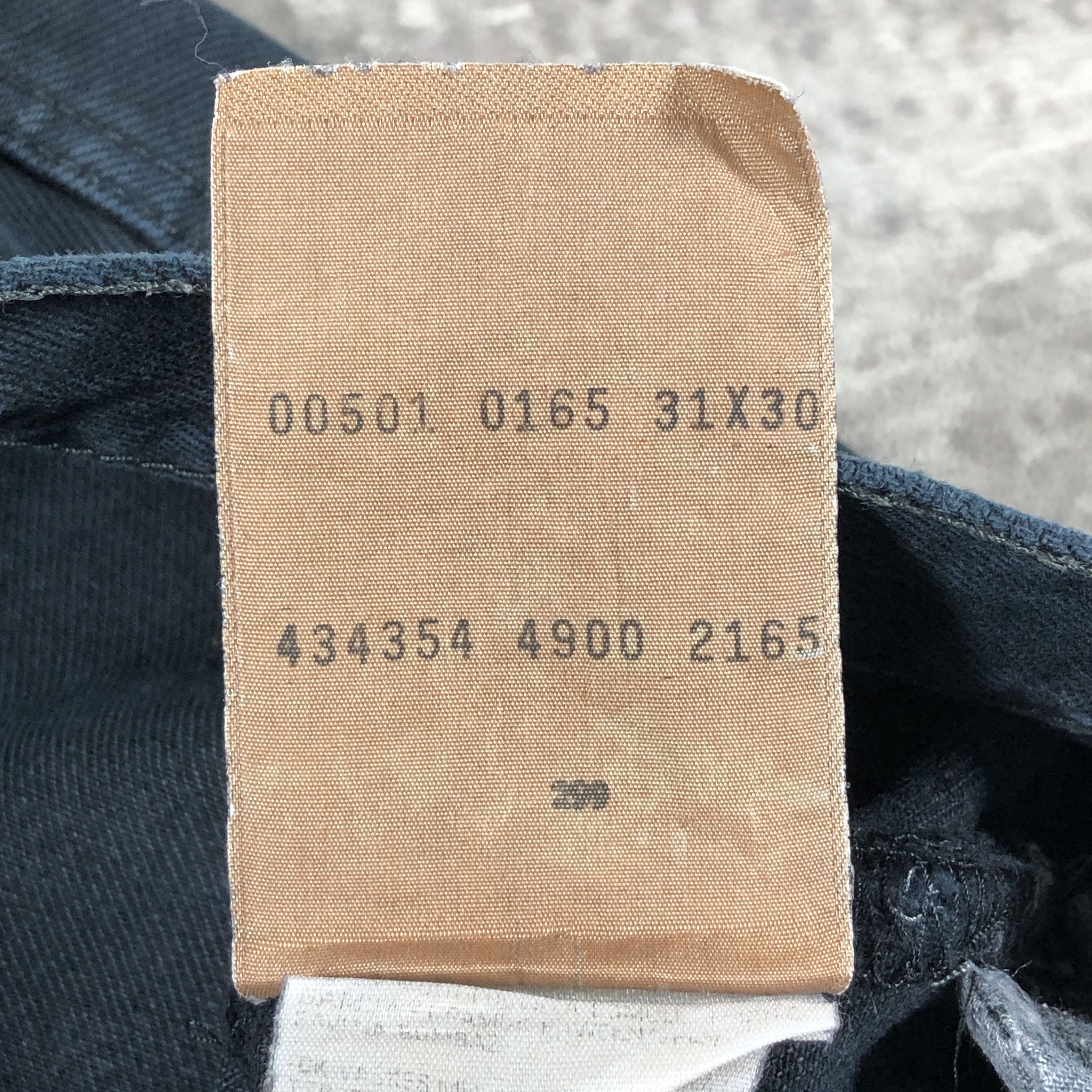Levi's × Vintage Vintage Levis 501 Jeans Black Denim Size US 30 / EU 46 - 10 Thumbnail