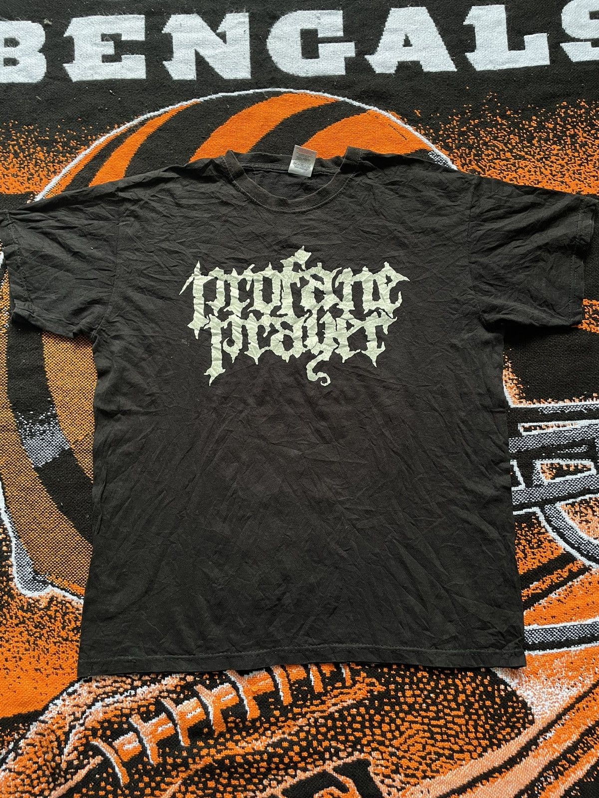 Band Tees × Fruit Of The Loom Profane Prayer Metal Band Black T-shirt Size US M / EU 48-50 / 2 - 1 Thumbnail