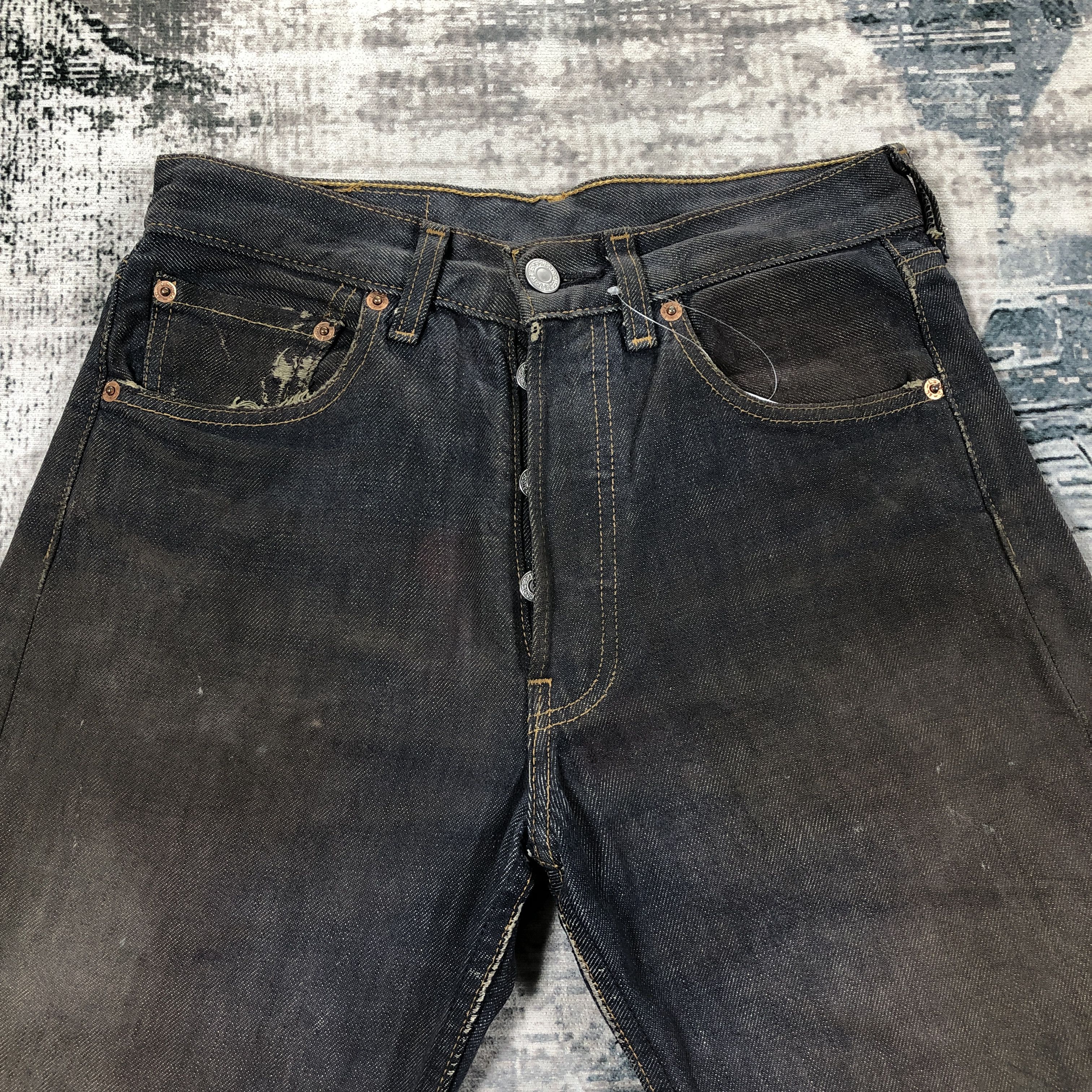 Levi's × Vintage Vintage Levis 501 Jeans Blue Wash Denim Size US 26 / EU 42 - 3 Thumbnail
