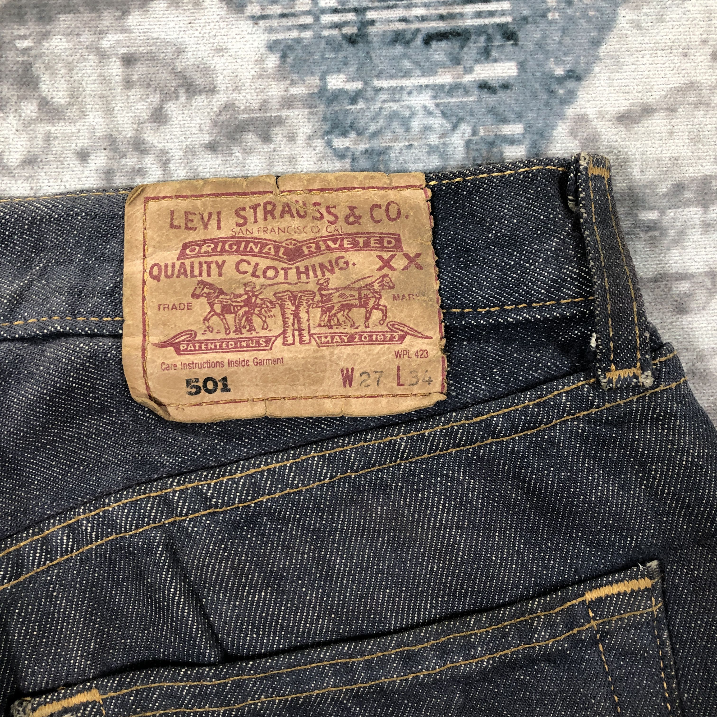 Levi's × Vintage Vintage Levis 501 Jeans Blue Wash Denim Size US 26 / EU 42 - 19 Thumbnail