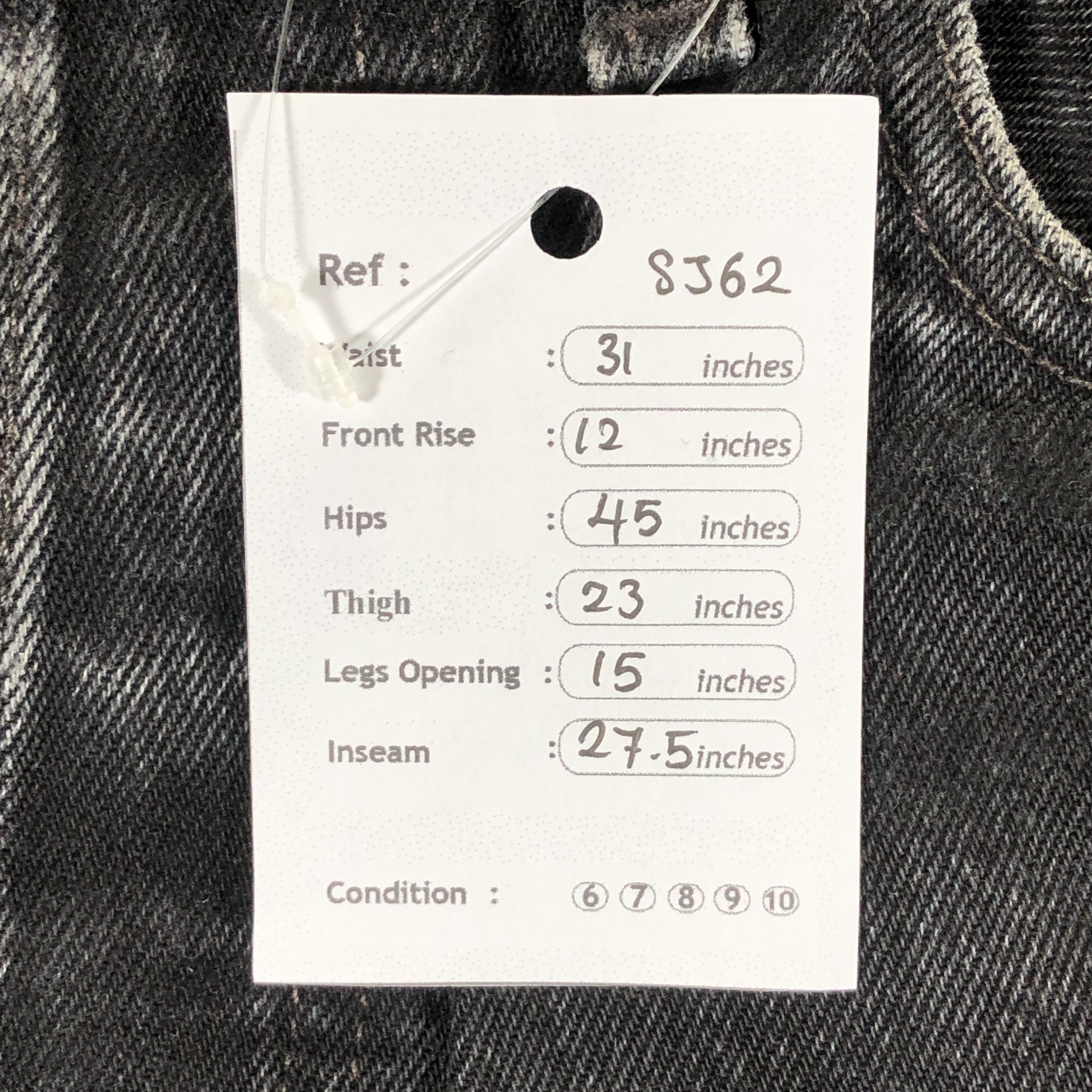Levi's × Vintage Vintage Levis 501 Jeans Black Denim Pants Size 31" - 13 Thumbnail