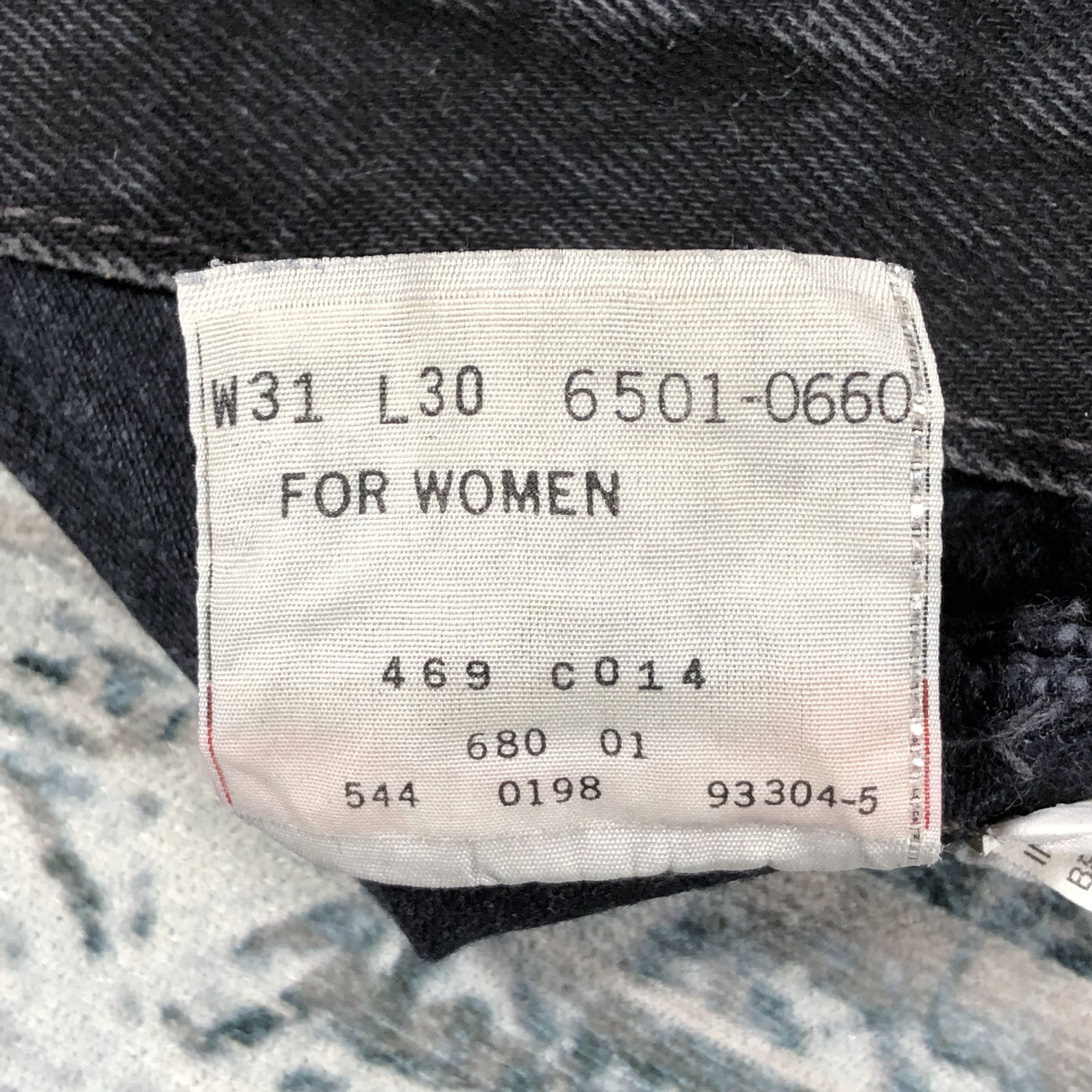 Levi's × Vintage Vintage Levis 501 Jeans Black Denim Pants Size 31" - 12 Thumbnail