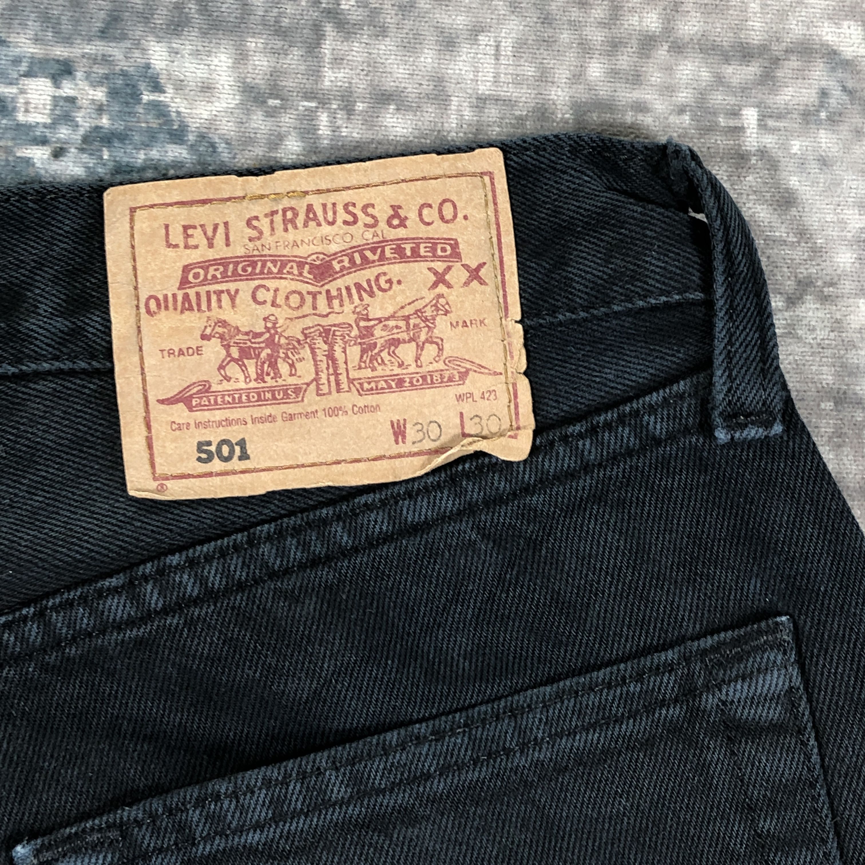 Levi's × Vintage Vintage Levis 501 Jeans Black Denim Size US 28 / EU 44 - 12 Thumbnail