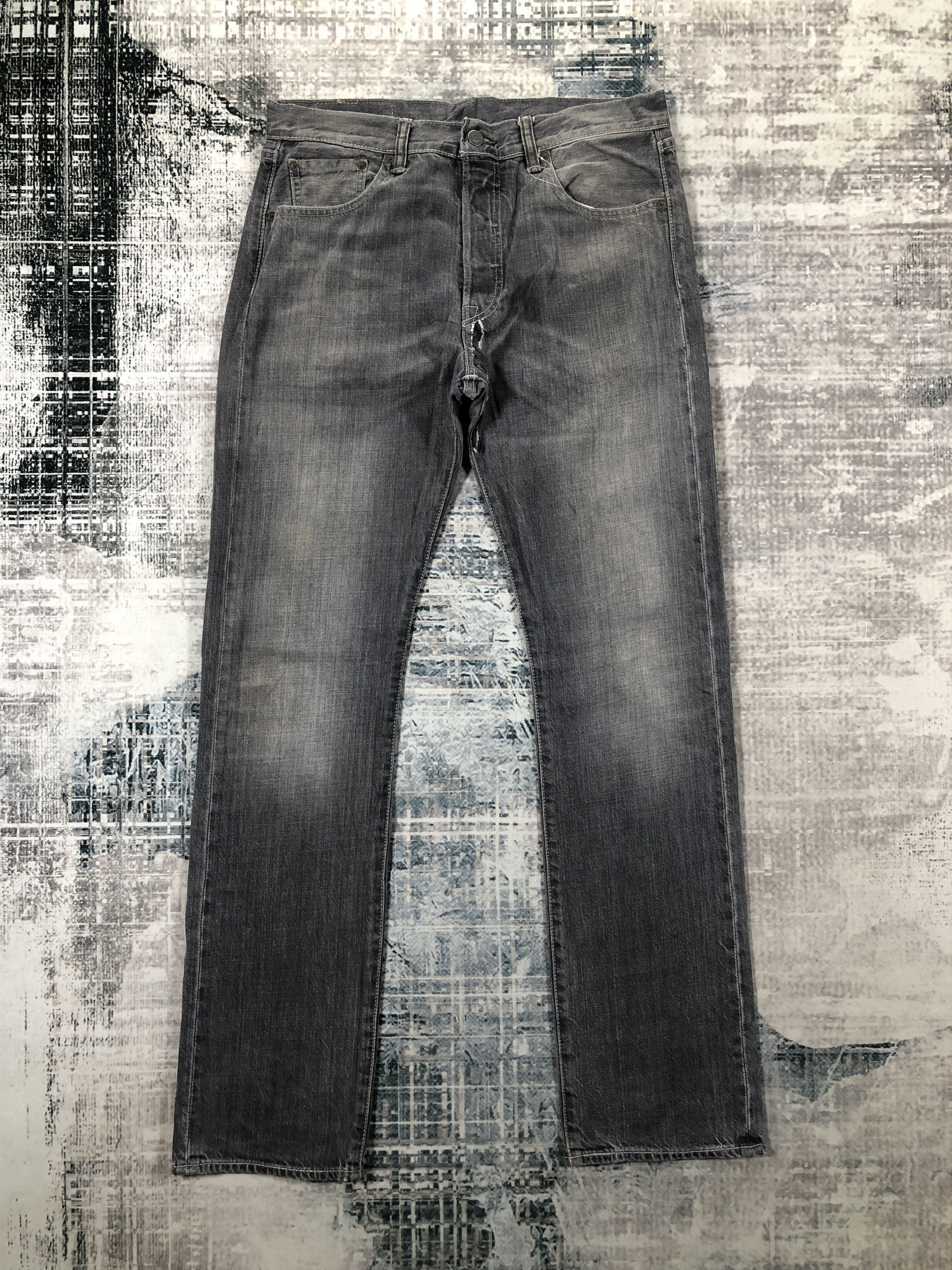 Levi's × Vintage Vintage Levis 501 Jeans Black Rusty Wash Denim Size US 32 / EU 48 - 1 Thumbnail