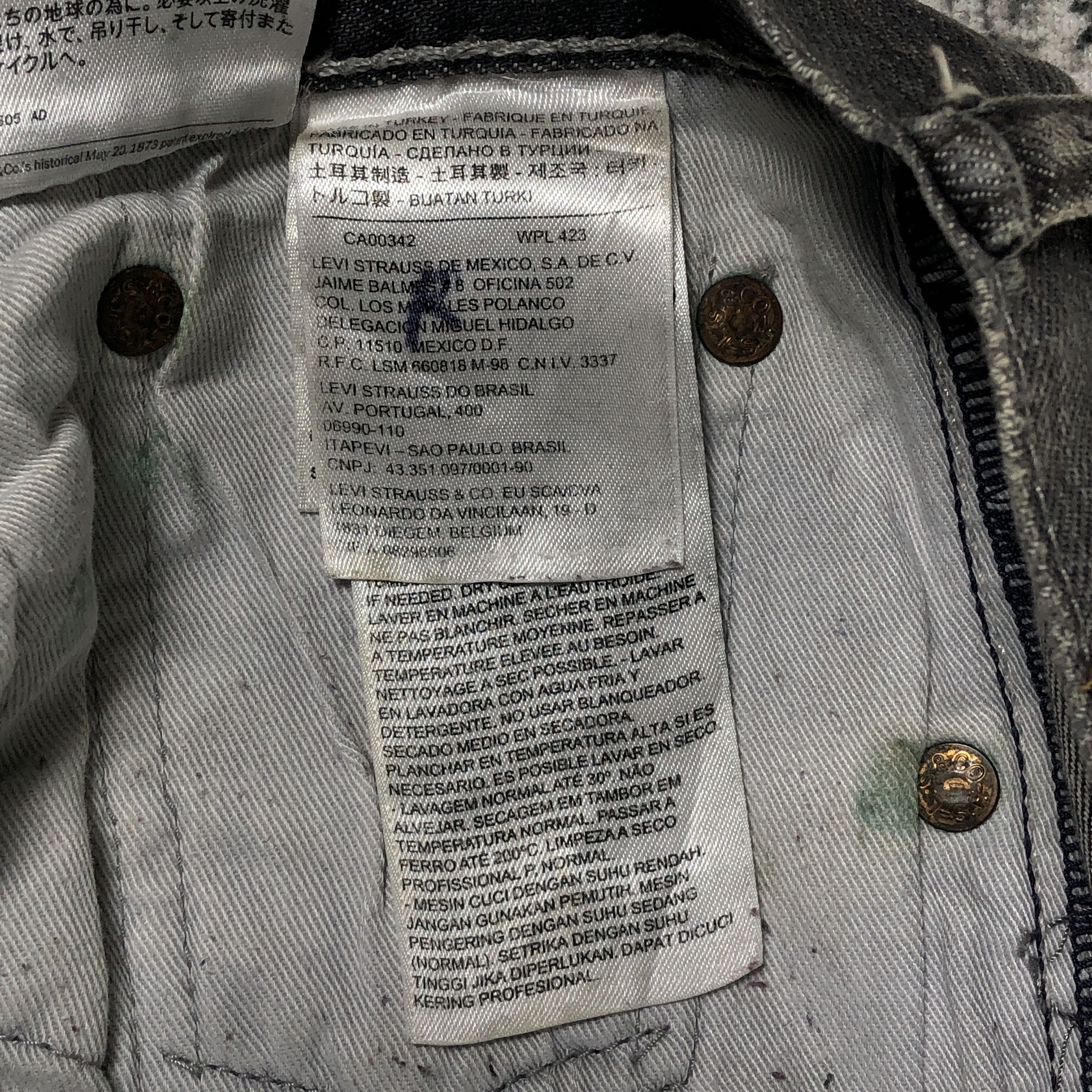 Levi's × Vintage Vintage Levis 501 Jeans Black Rusty Wash Denim Size US 32 / EU 48 - 12 Thumbnail