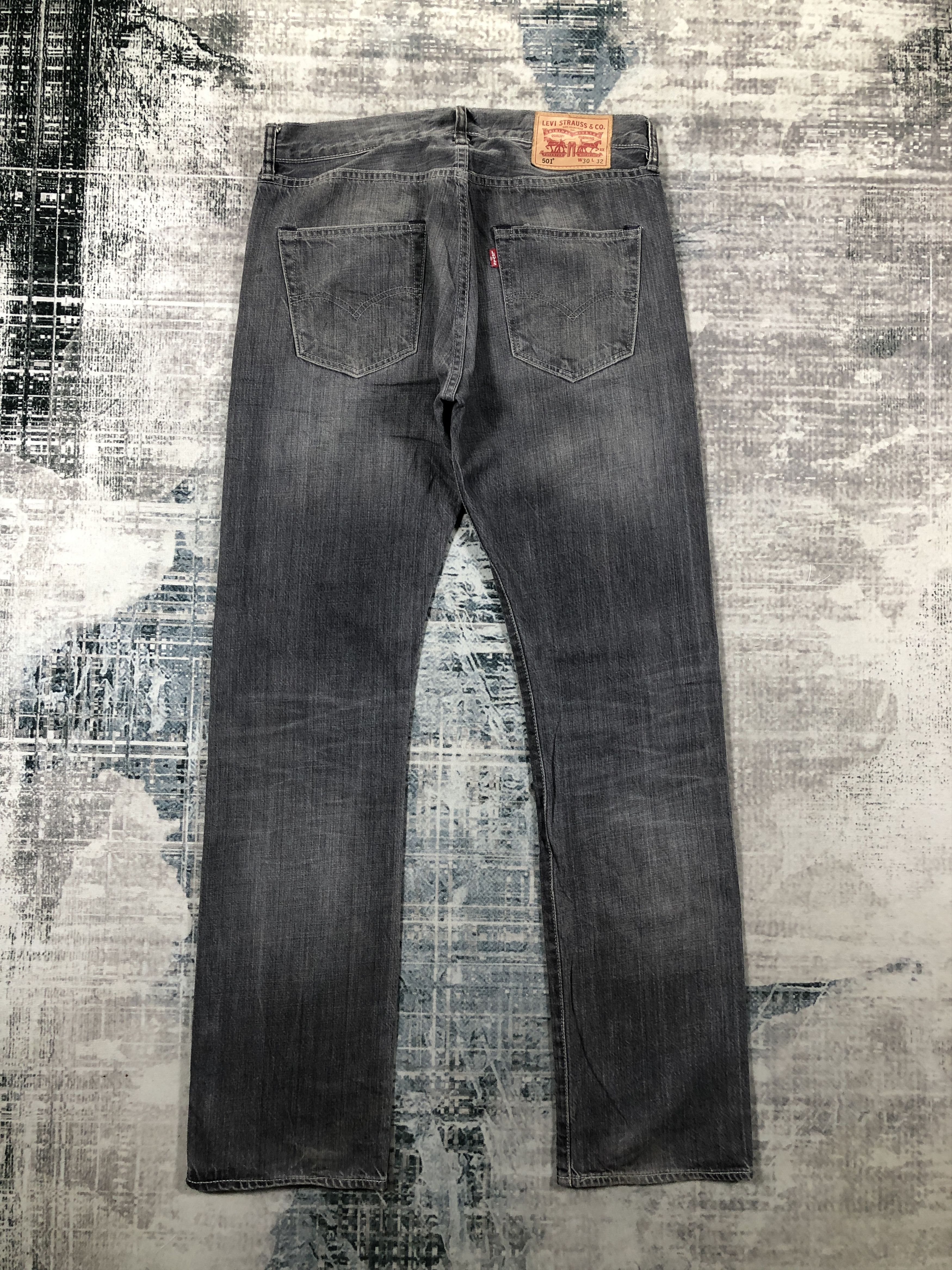 Levi's × Vintage Vintage Levis 501 Jeans Black Rusty Wash Denim Size US 32 / EU 48 - 2 Thumbnail