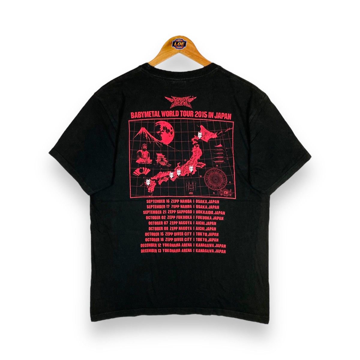 Band Tees × Japanese Brand BABYMETAL WORLD TOUR 2015 IN JAPAN BAND TEE Size US XL / EU 56 / 4 - 6 Thumbnail