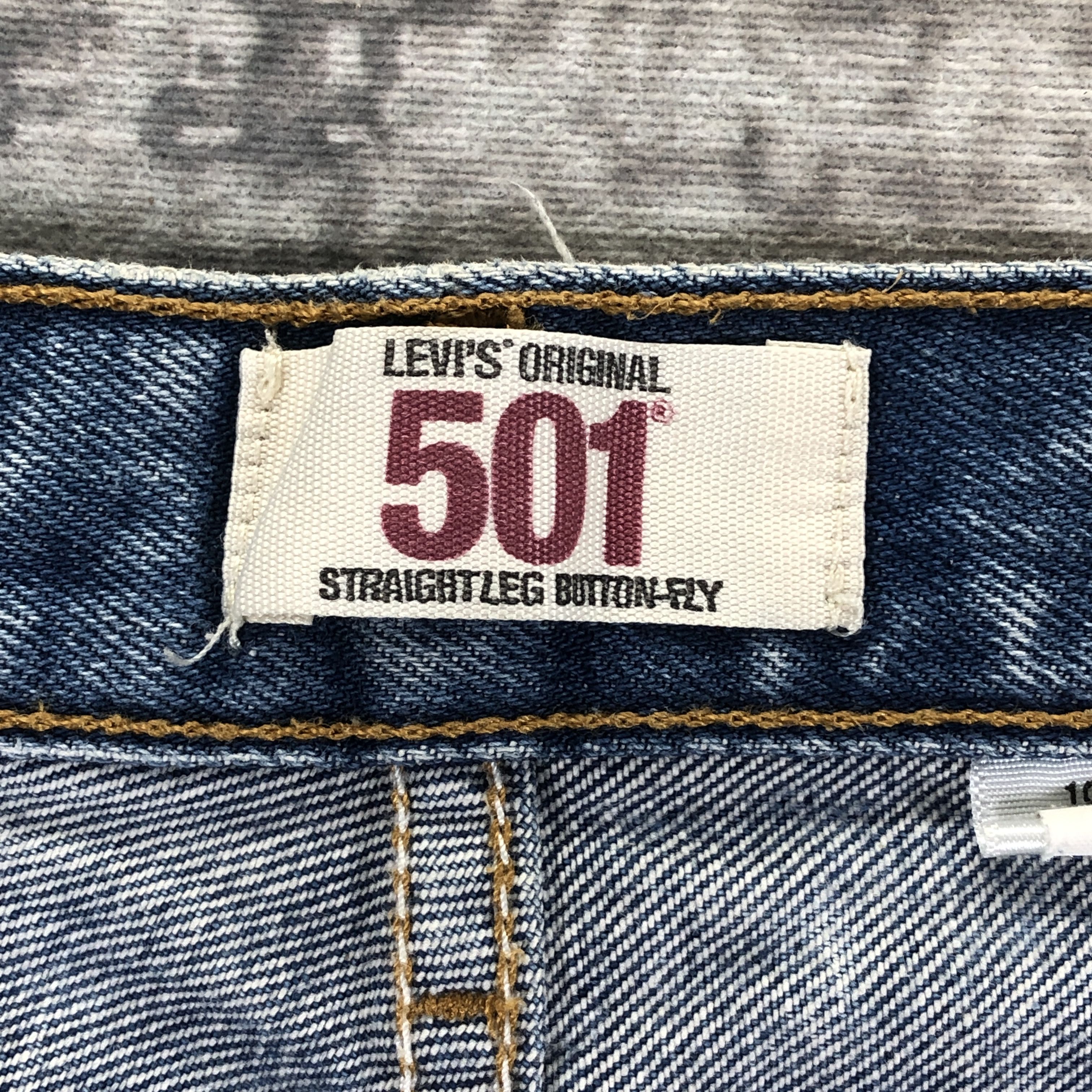 Levi's × Vintage Vintage Levis 501 Jeans Medium Wash Straight Leg Botton Size US 29 - 14 Thumbnail