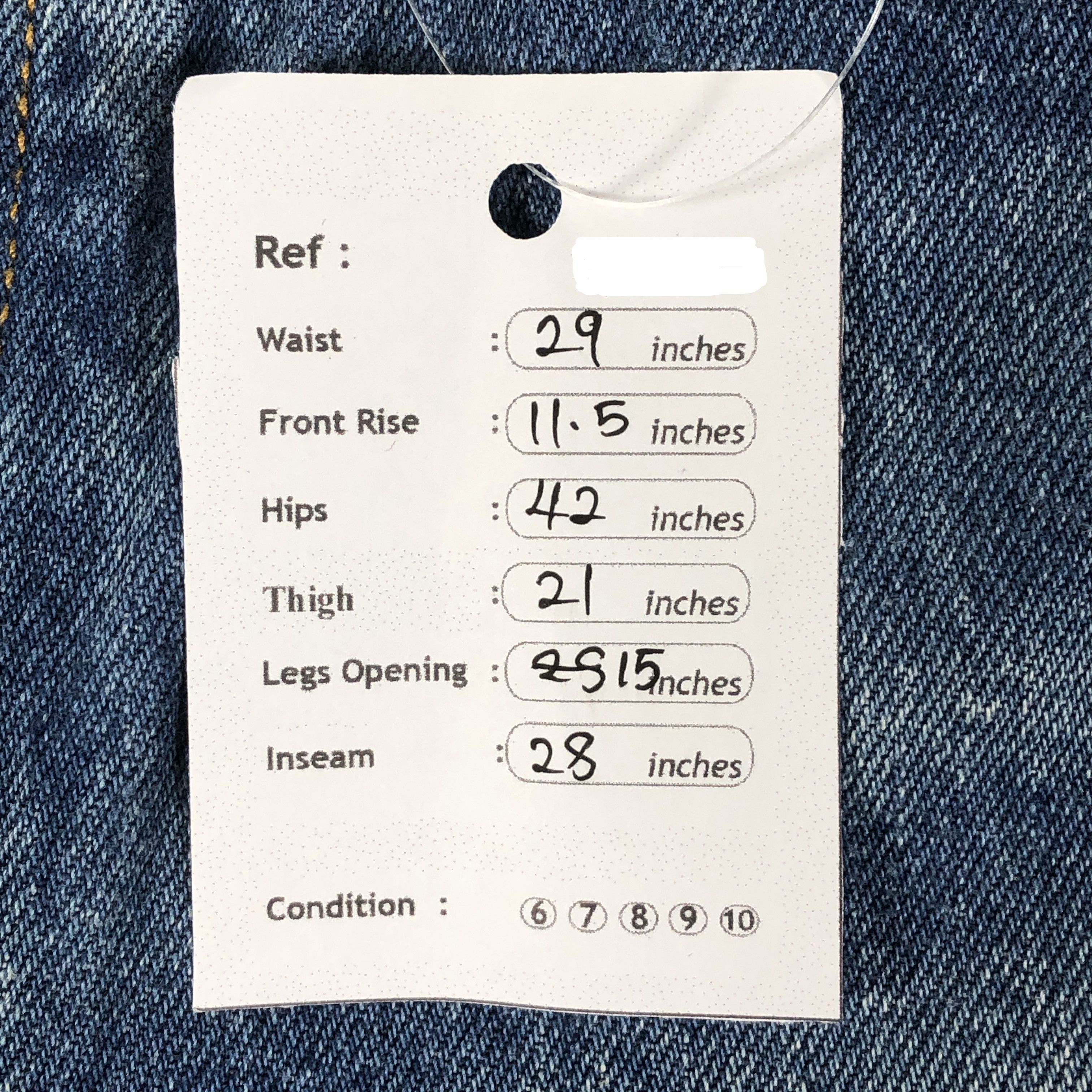 Levi's × Vintage Vintage Levis 501 Jeans Medium Wash Straight Leg Botton Size US 29 - 16 Thumbnail
