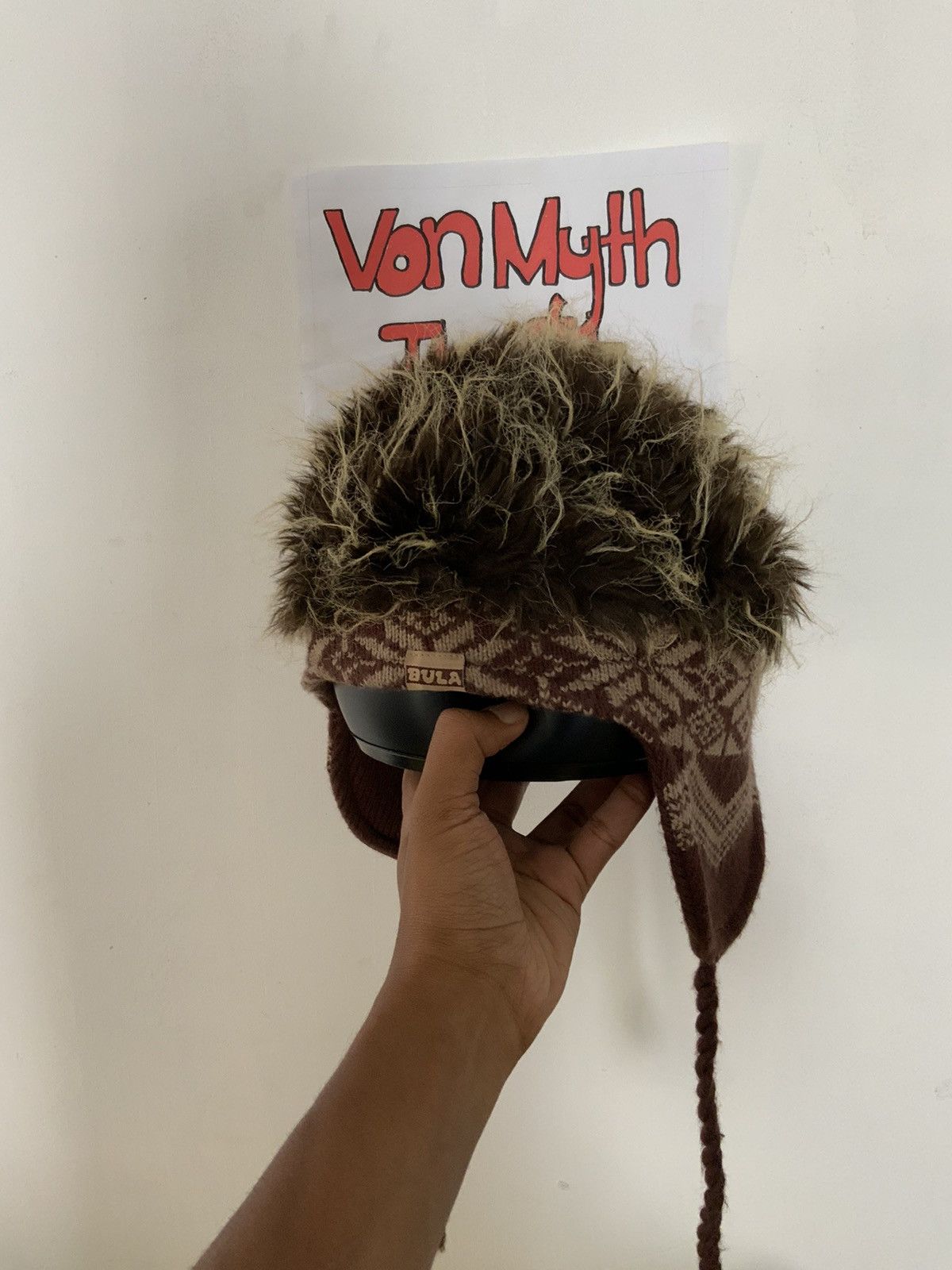 Japanese Brand Bula Native Mohair Faux Fur Winter Trooper Hat Size ONE SIZE - 3 Thumbnail