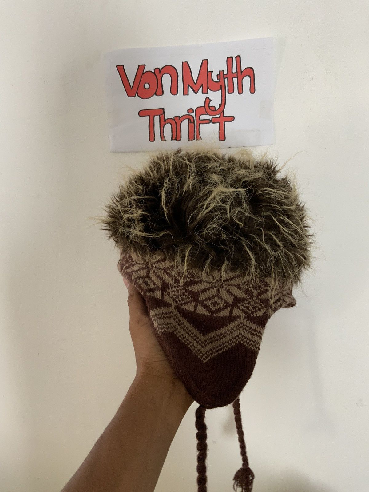 Japanese Brand Bula Native Mohair Faux Fur Winter Trooper Hat Size ONE SIZE - 4 Thumbnail