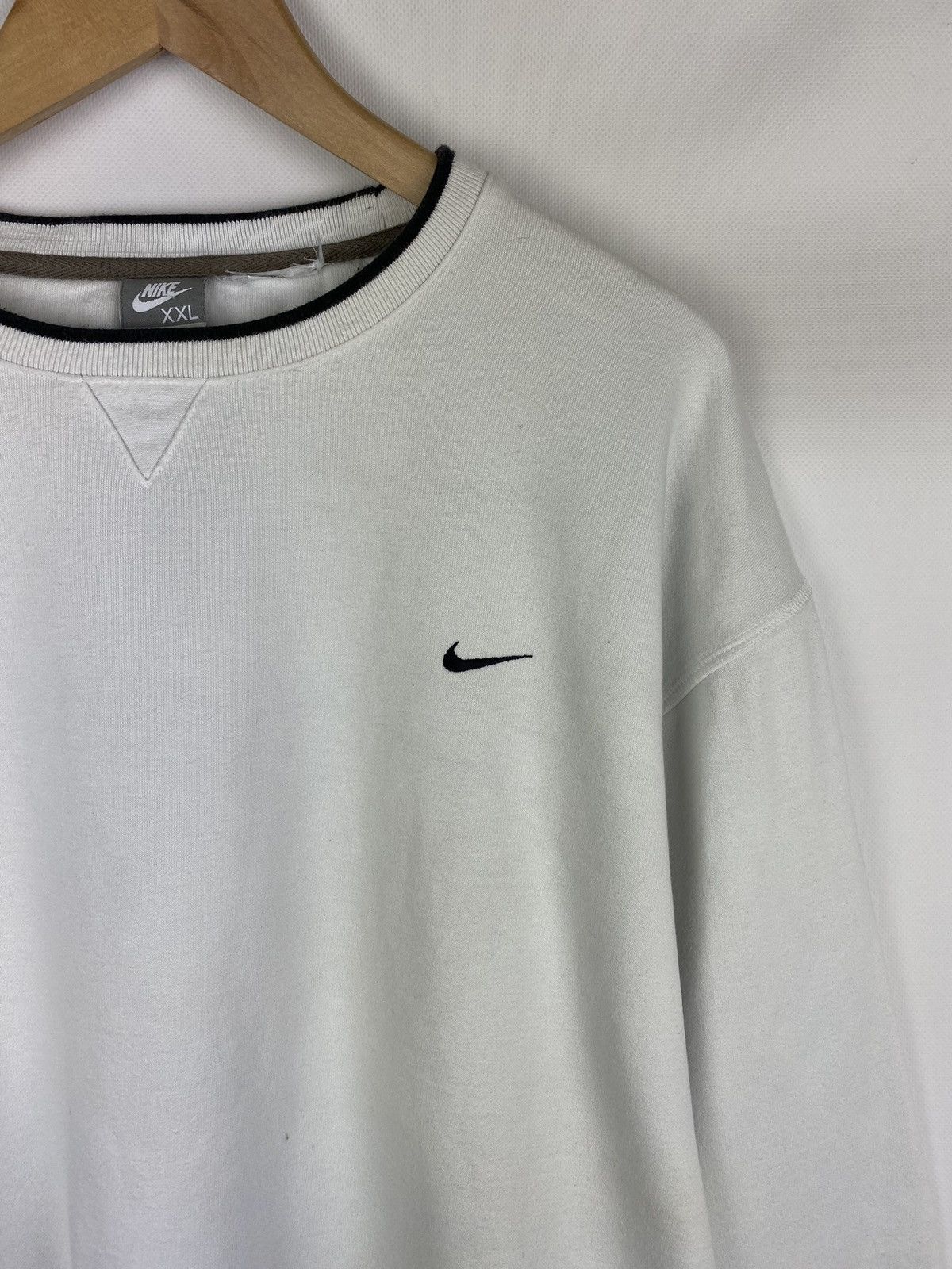 Nike × Vintage VTG Y2K Nike Swoosh men’s crew neck Sweatshirt pullover Size US XXL / EU 58 / 5 - 4 Thumbnail