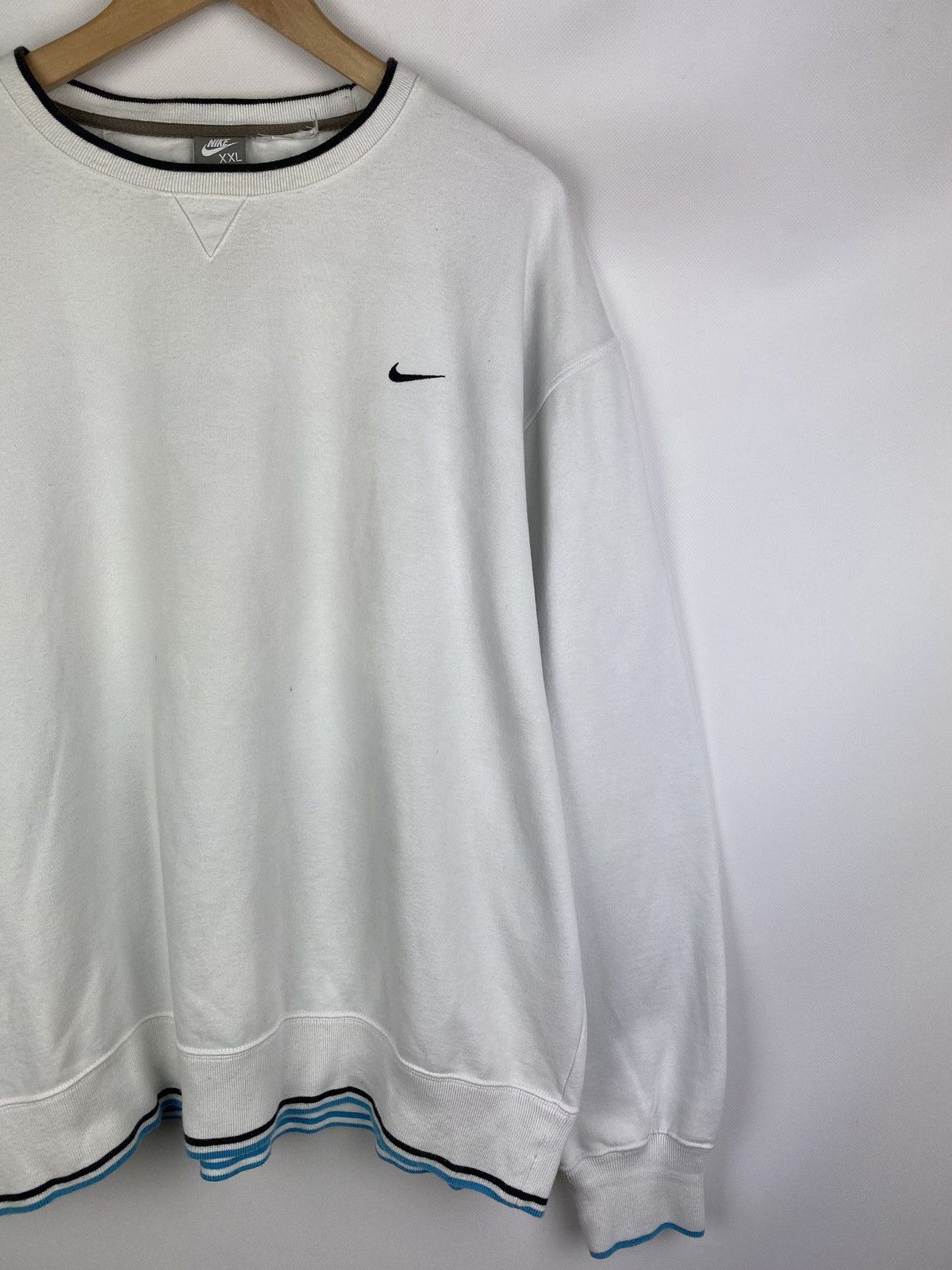 Nike × Vintage VTG Y2K Nike Swoosh men’s crew neck Sweatshirt pullover Size US XXL / EU 58 / 5 - 3 Thumbnail
