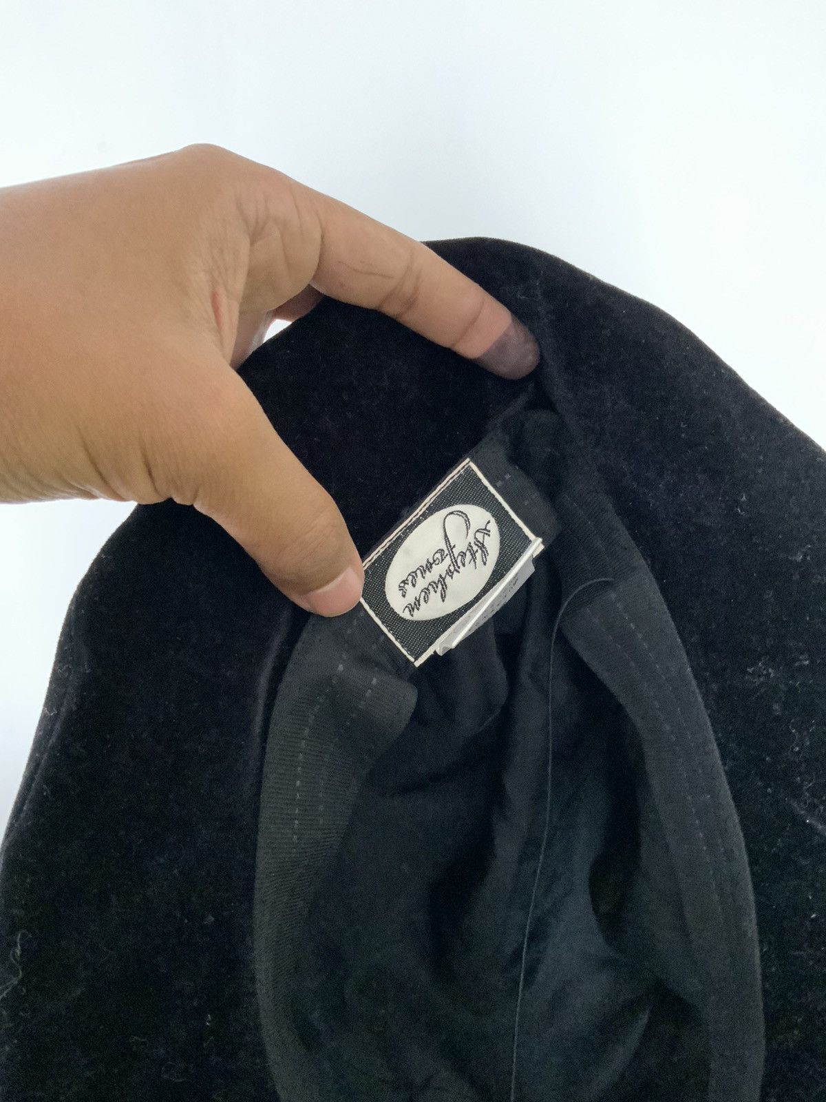 Japanese Brand Stephen Jones Velvet Black Hat made in Japan Size ONE SIZE - 11 Thumbnail
